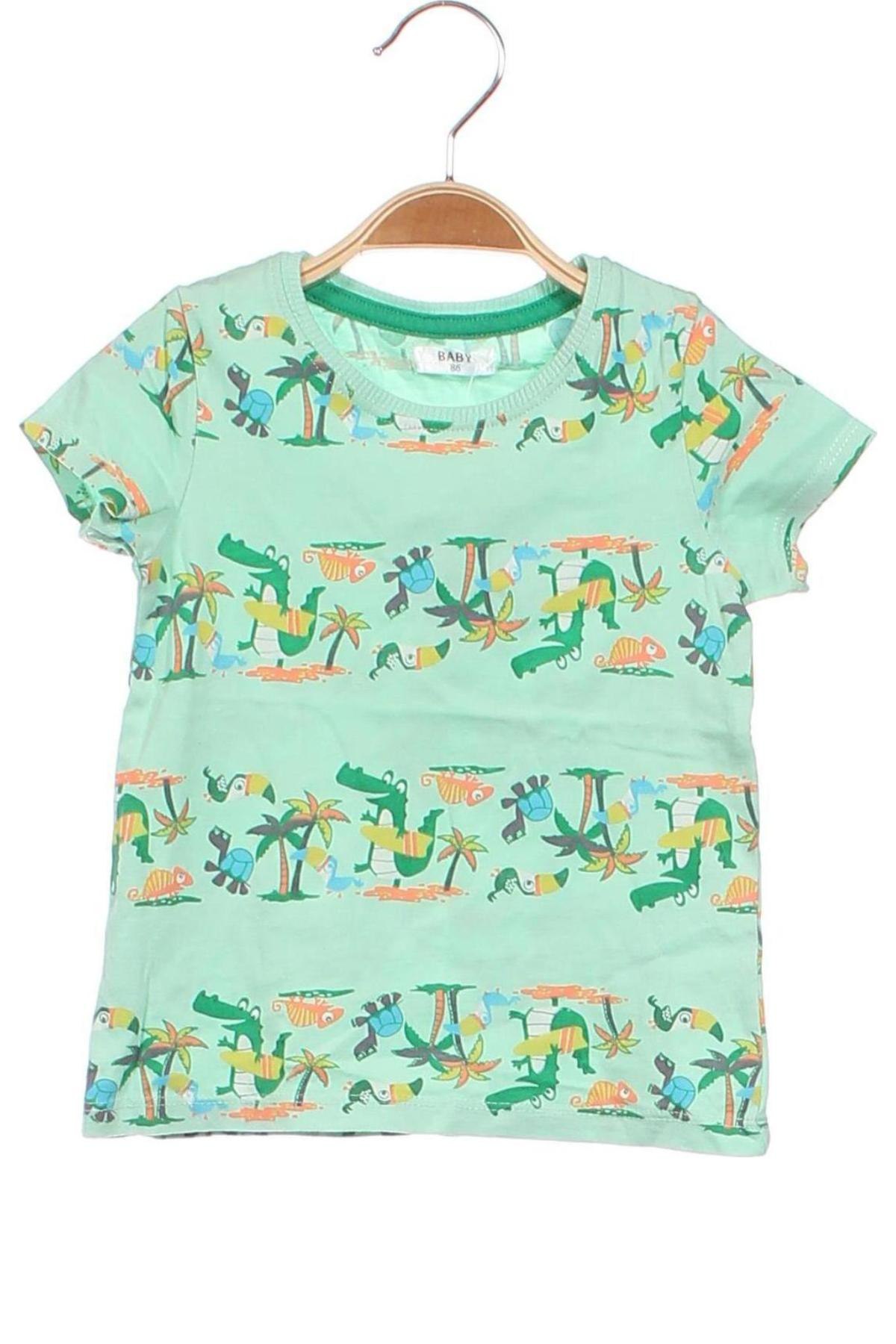 Kinder T-Shirt B2, Größe 12-18m/ 80-86 cm, Farbe Grün, Preis 6,00 €