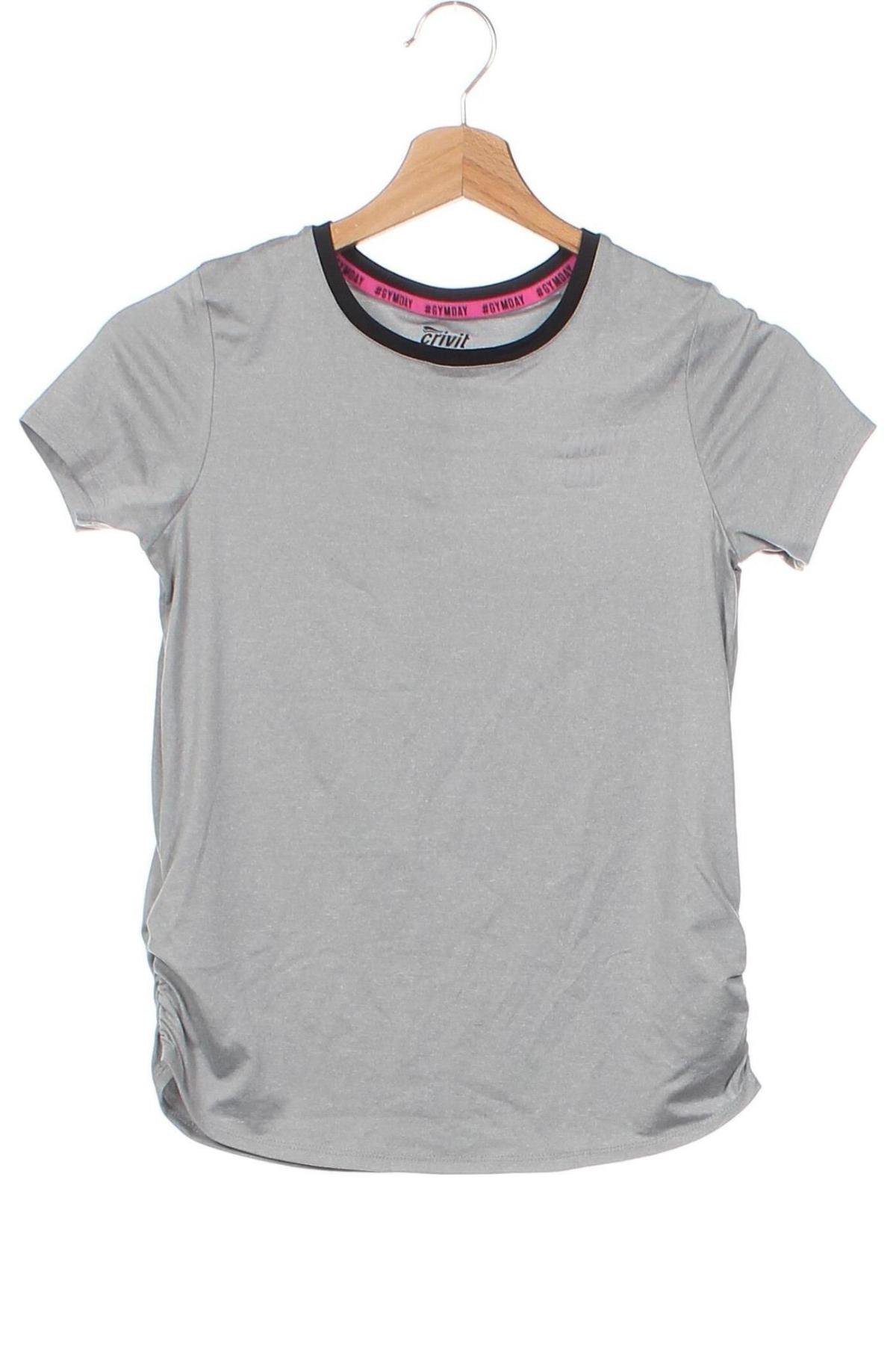 Kinder T-Shirt Crivit, Größe 8-9y/ 134-140 cm, Farbe Grau, Preis 8,18 €