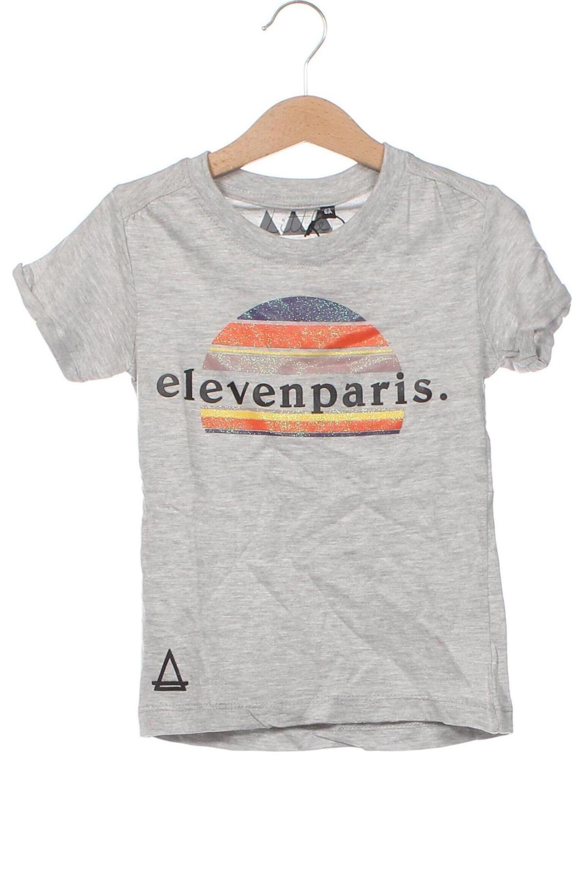 Παιδικό μπλουζάκι Eleven Paris, Μέγεθος 5-6y/ 116-122 εκ., Χρώμα Γκρί, Τιμή 26,72 €