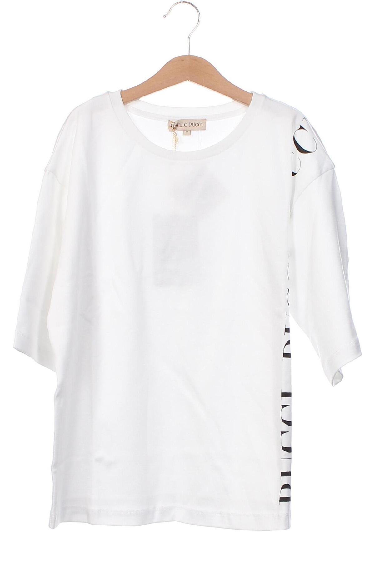 Kinder T-Shirt Emilio Pucci, Größe 12-13y/ 158-164 cm, Farbe Weiß, Preis € 49,40