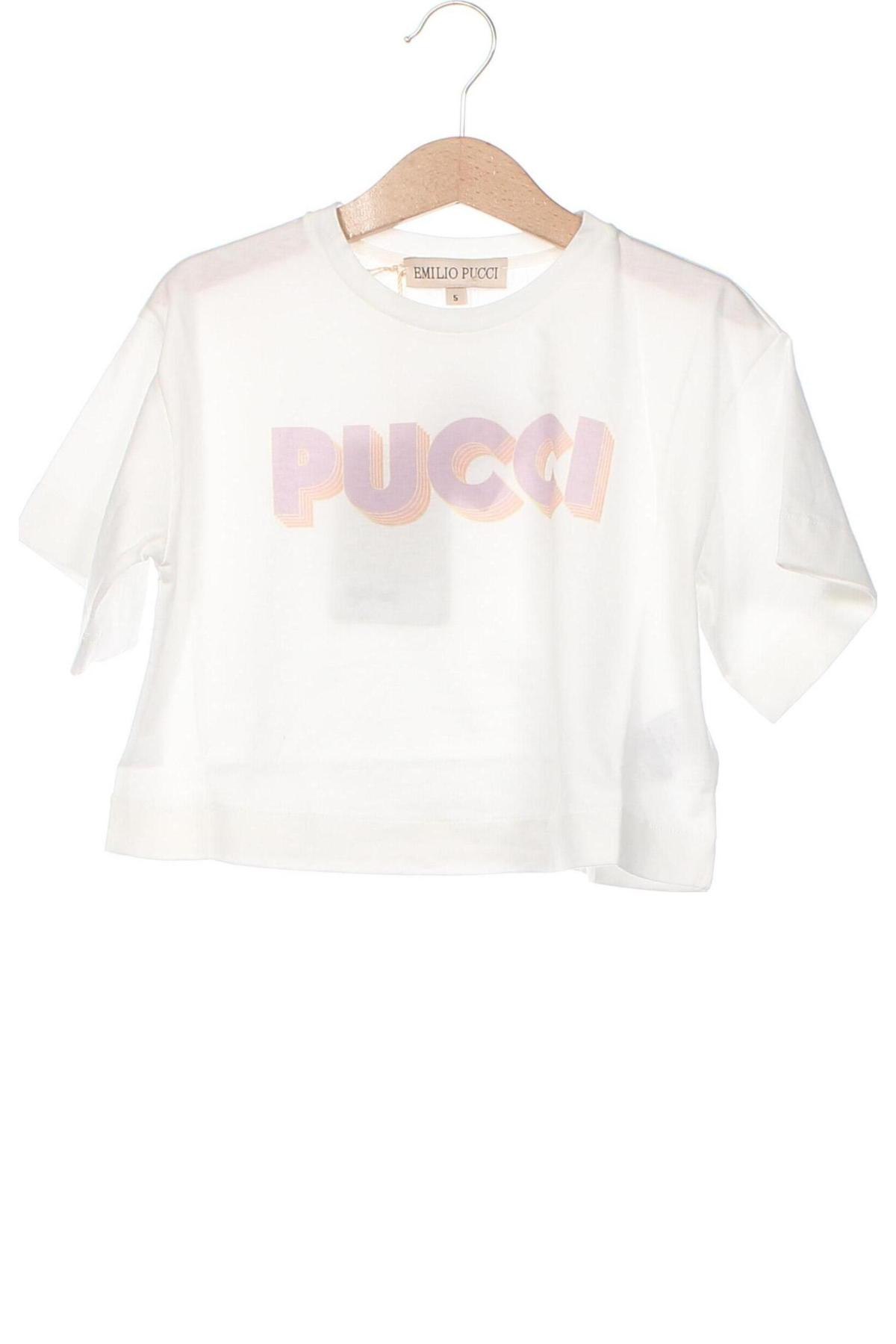 Детска тениска Emilio Pucci, Размер 4-5y/ 110-116 см, Цвят Бял, Цена 208,00 лв.