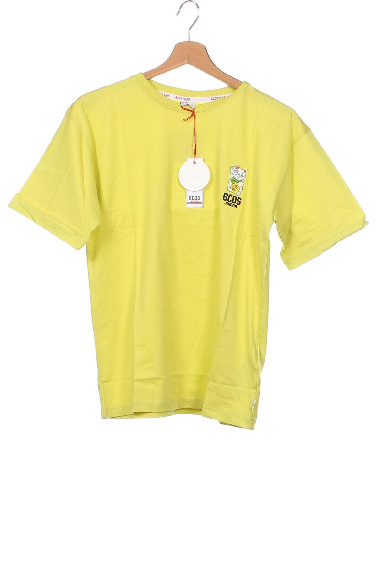 Tricou pentru copii GCDS, Mărime 13-14y/ 164-168 cm, Culoare Galben, Preț 143,61 Lei