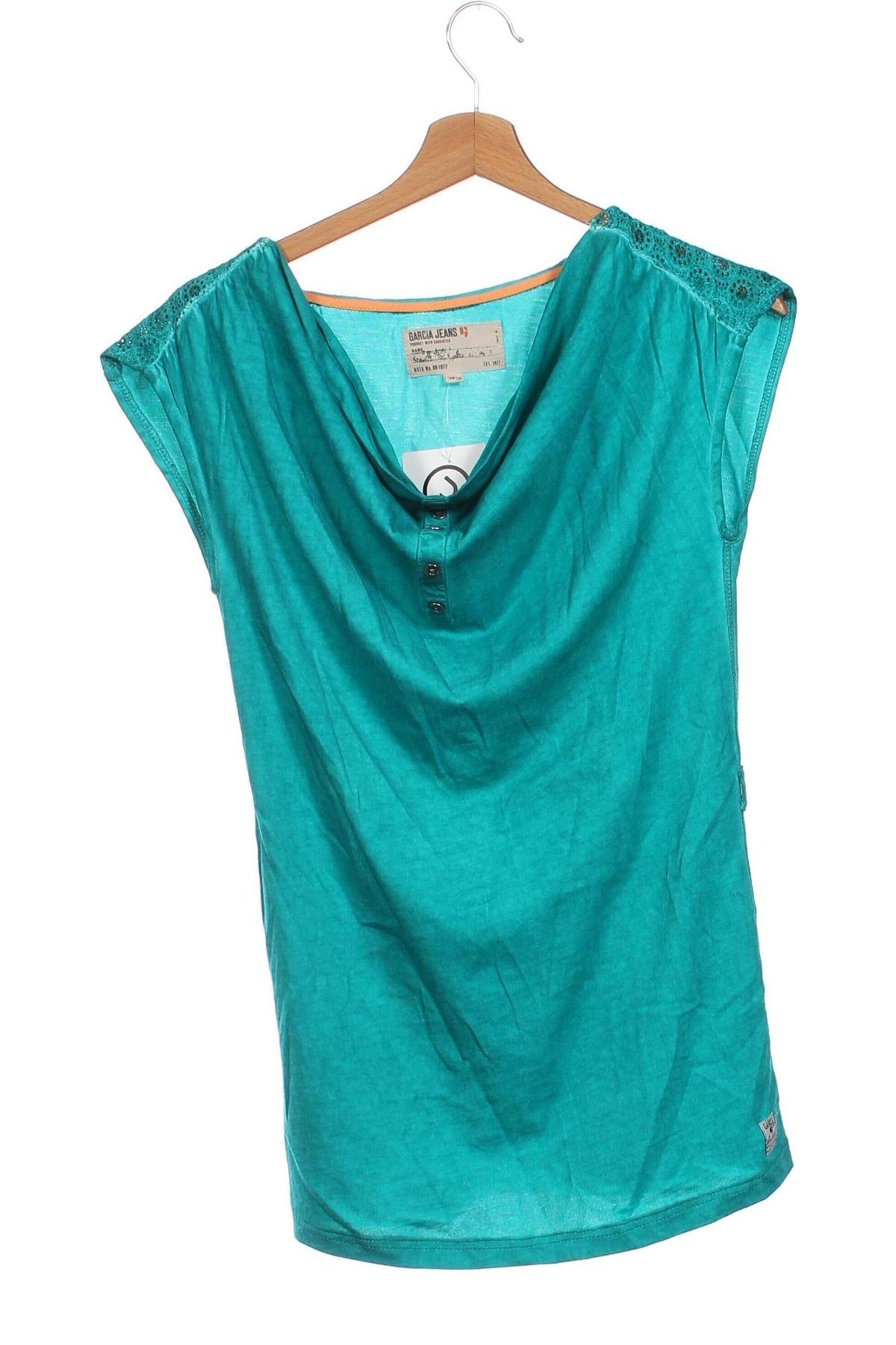 Παιδική μπλούζα Garcia Jeans, Μέγεθος 14-15y/ 168-170 εκ., Χρώμα Πράσινο, Τιμή 8,00 €