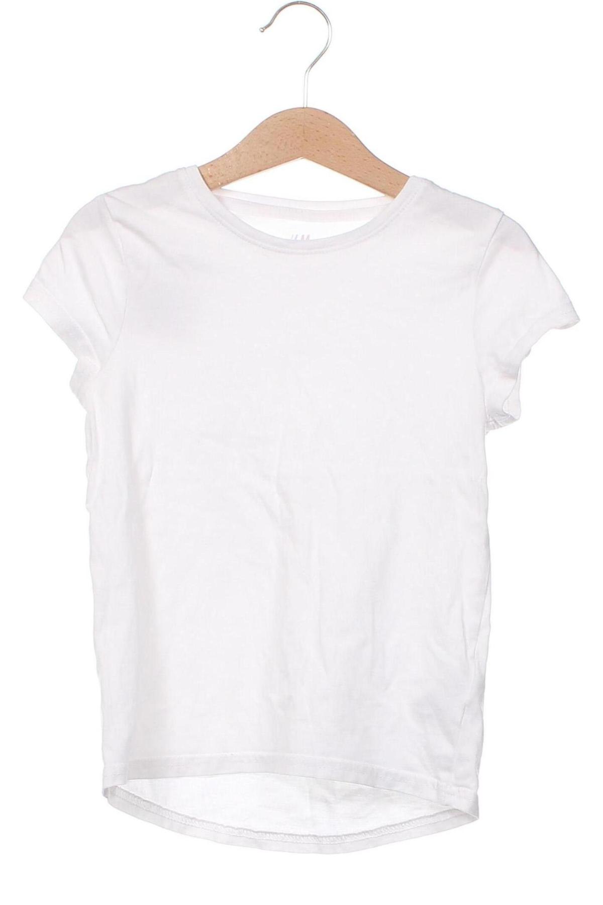 Tricou pentru copii H&M, Mărime 4-5y/ 110-116 cm, Culoare Alb, Preț 30,61 Lei