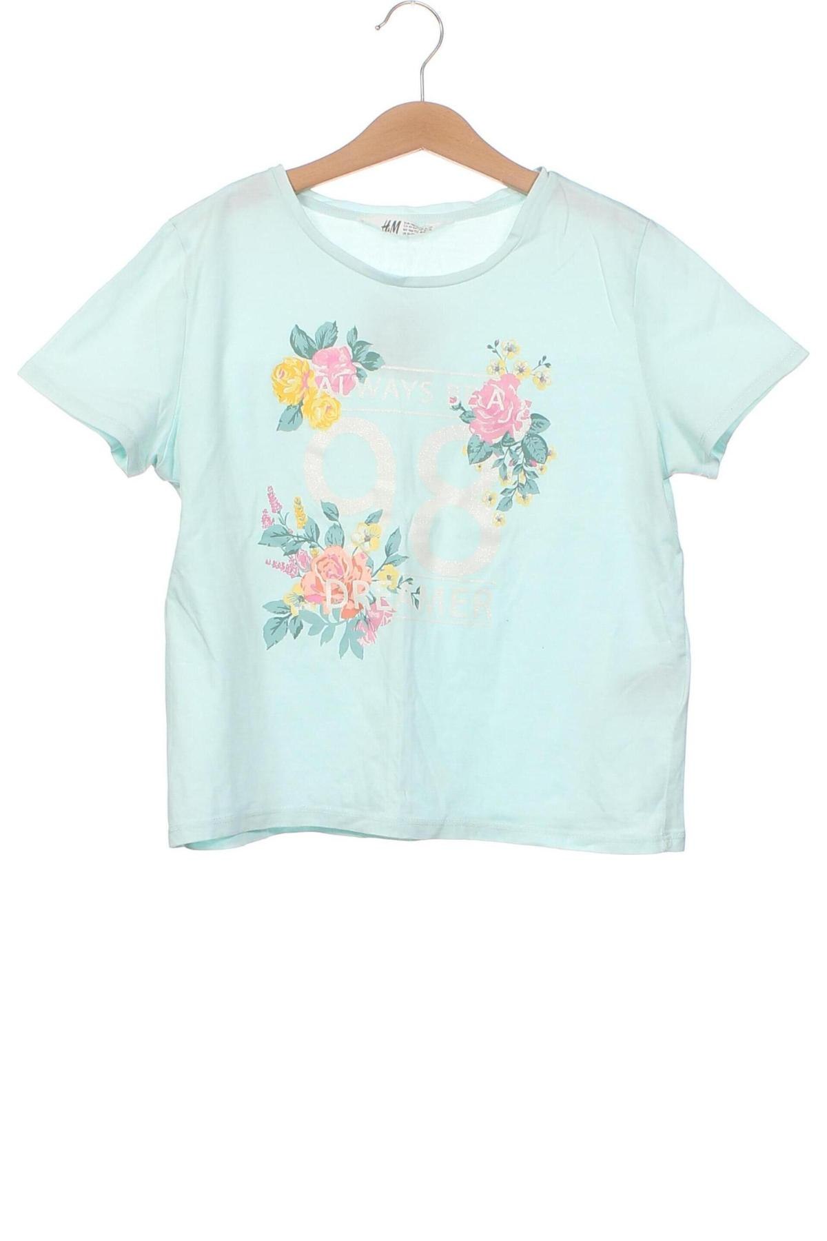 Dětské tričko  H&M, Velikost 10-11y/ 146-152 cm, Barva Modrá, Cena  152,00 Kč