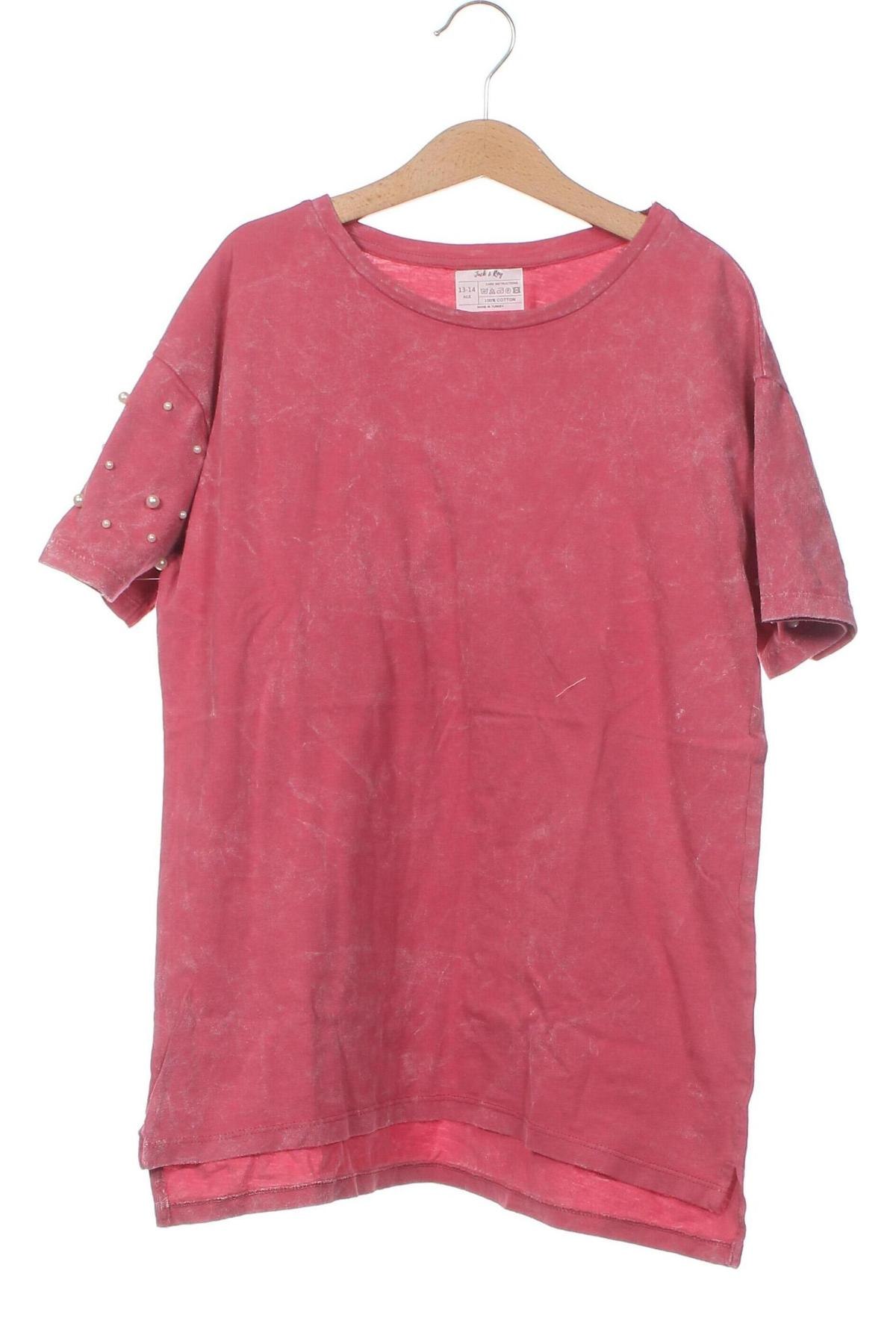Kinder T-Shirt Jack & Roy, Größe 13-14y/ 164-168 cm, Farbe Rosa, Preis 5,95 €