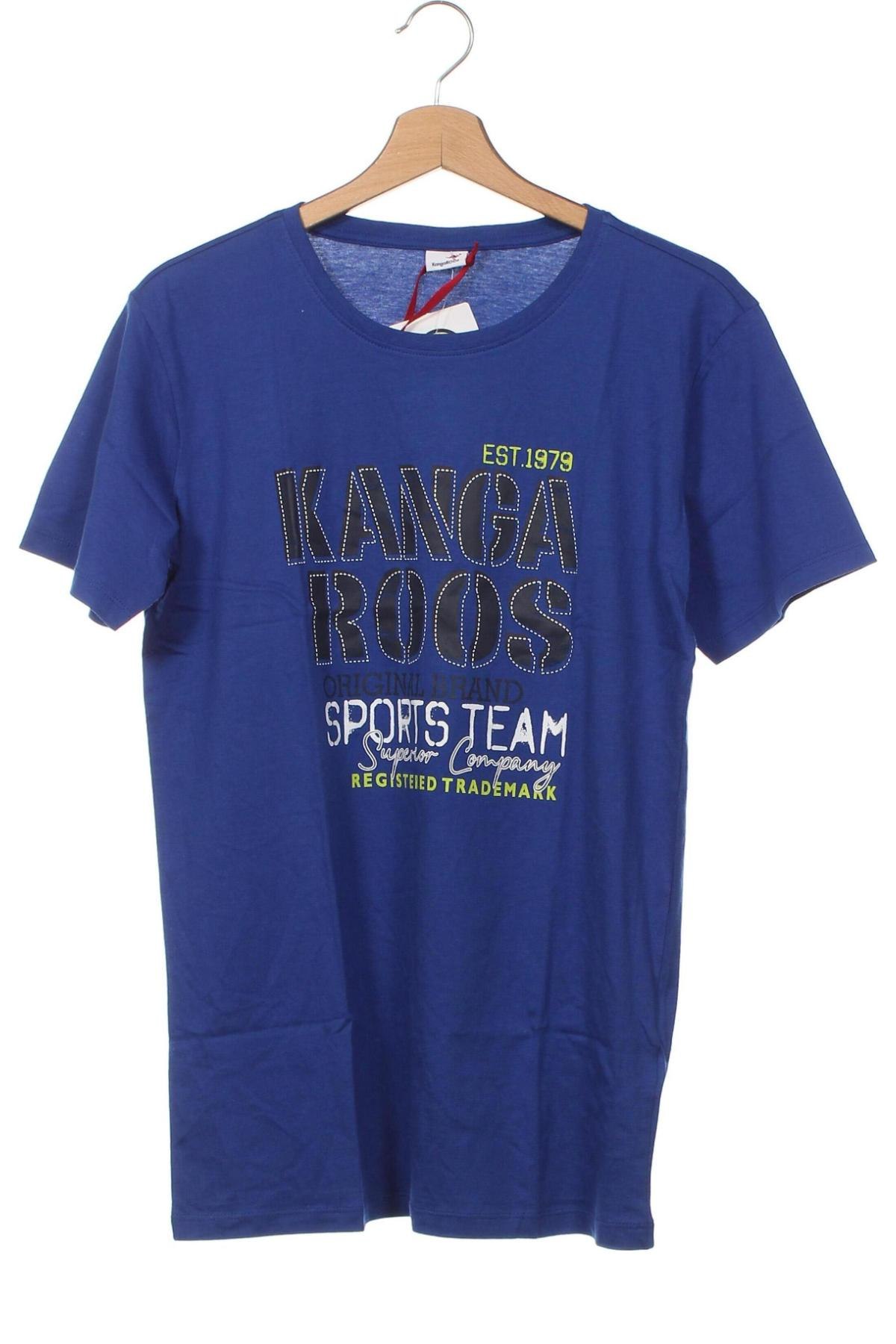 Kinder T-Shirt Kangaroos, Größe 15-18y/ 170-176 cm, Farbe Blau, Preis 17,01 €