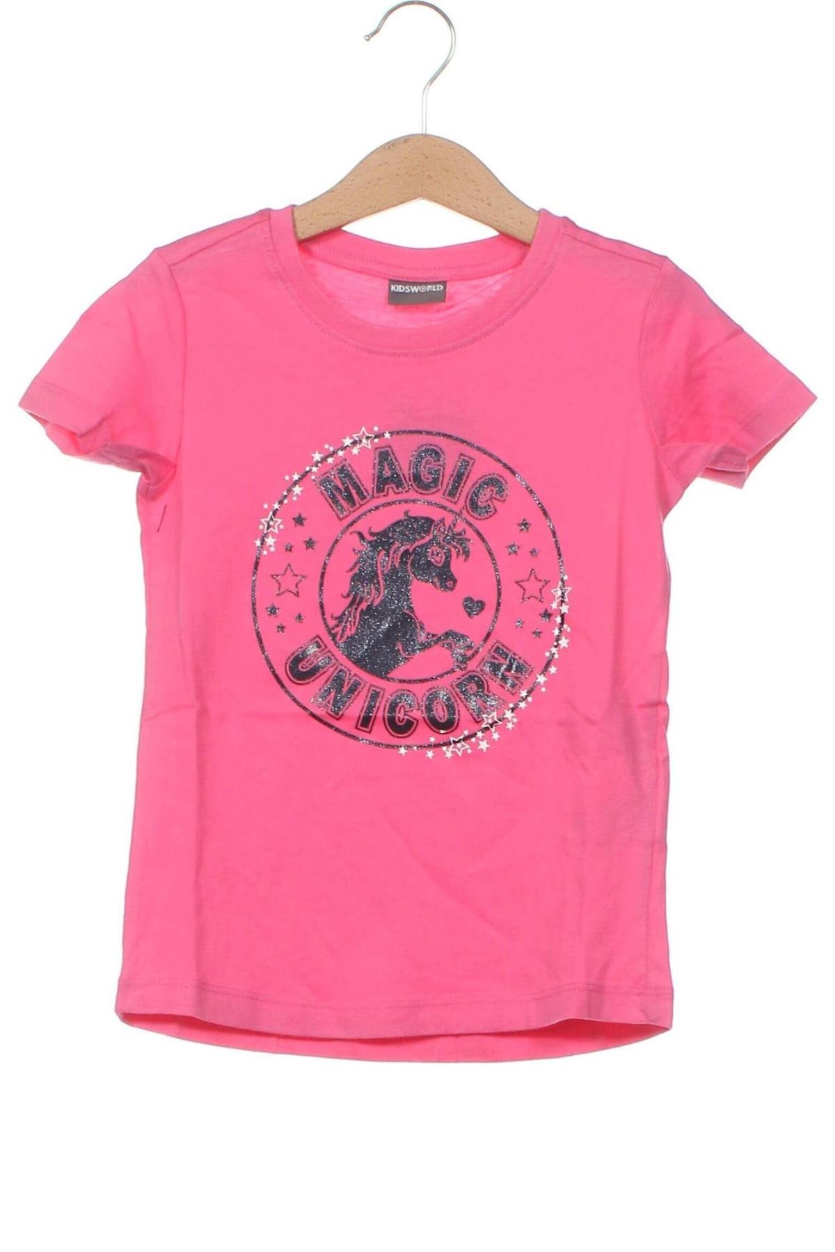 Detské tričko Kids World, Veľkosť 3-4y/ 104-110 cm, Farba Ružová, Cena  8,25 €