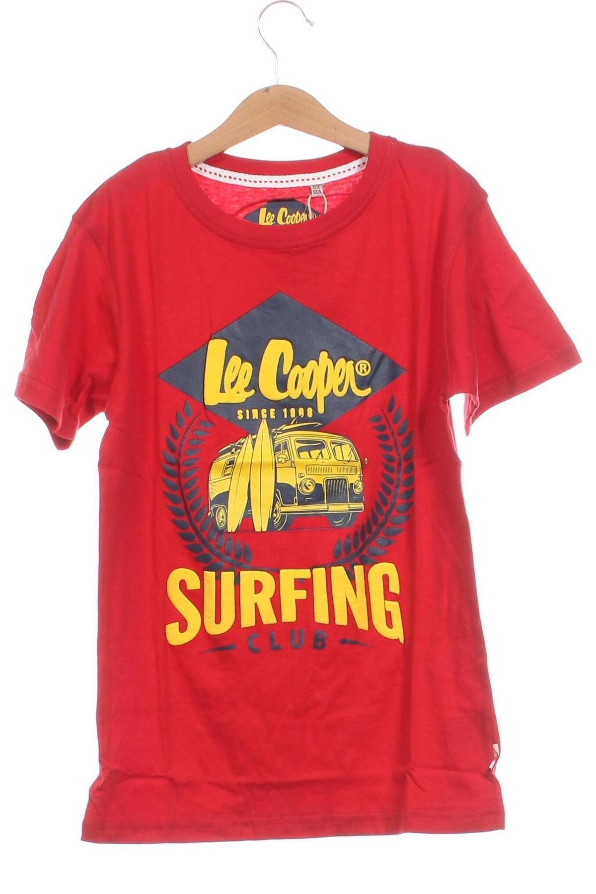 Dziecięcy T-shirt Lee Cooper, Rozmiar 11-12y/ 152-158 cm, Kolor Czerwony, Cena 82,63 zł
