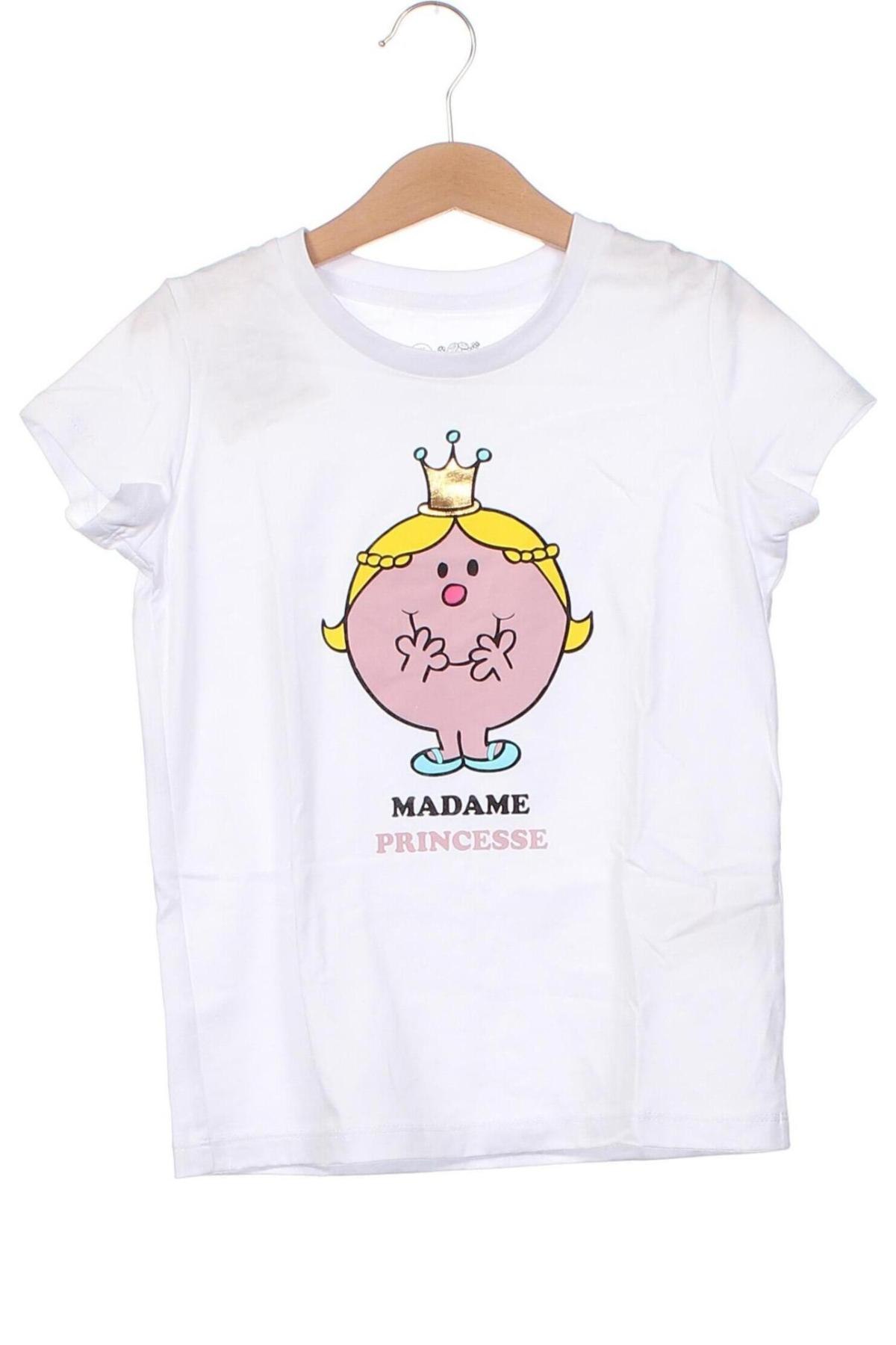 Детска тениска Monsieur Madame, Размер 6-7y/ 122-128 см, Цвят Бял, Цена 56,00 лв.