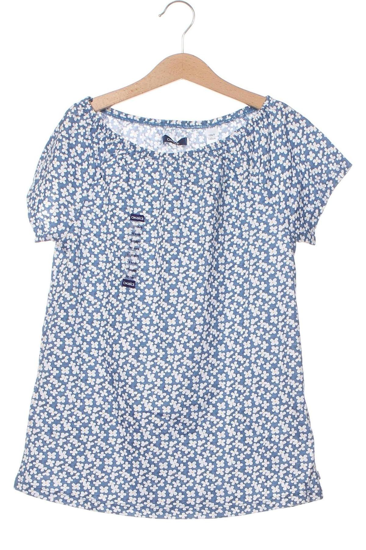 Tricou pentru copii Okaidi, Mărime 9-10y/ 140-146 cm, Culoare Albastru, Preț 42,11 Lei