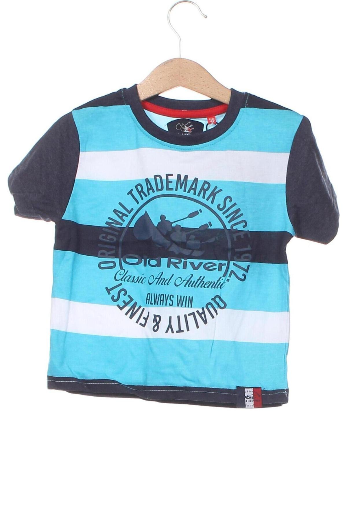 Παιδικό μπλουζάκι Old River, Μέγεθος 4-5y/ 110-116 εκ., Χρώμα Μπλέ, Τιμή 14,20 €