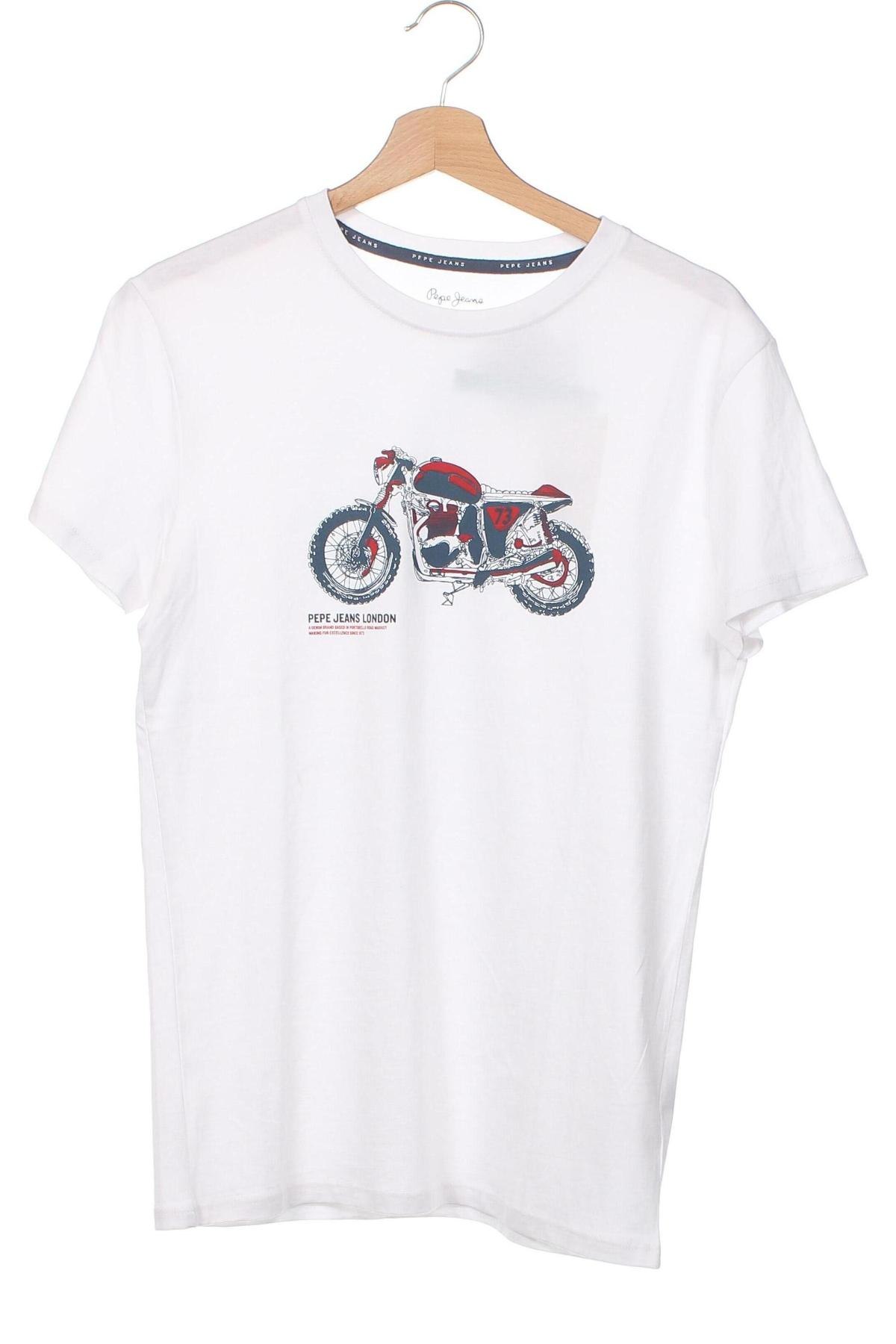 Dětské tričko  Pepe Jeans, Velikost 15-18y/ 170-176 cm, Barva Bílá, Cena  443,00 Kč