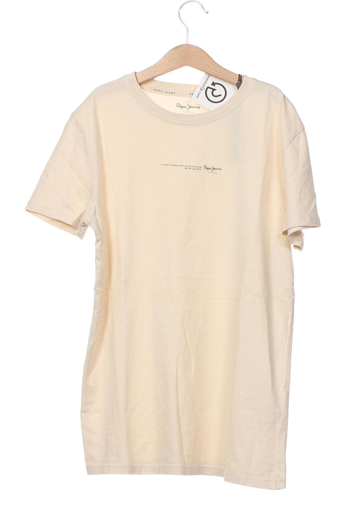 Kinder T-Shirt Pepe Jeans, Größe 13-14y/ 164-168 cm, Farbe Beige, Preis 14,20 €