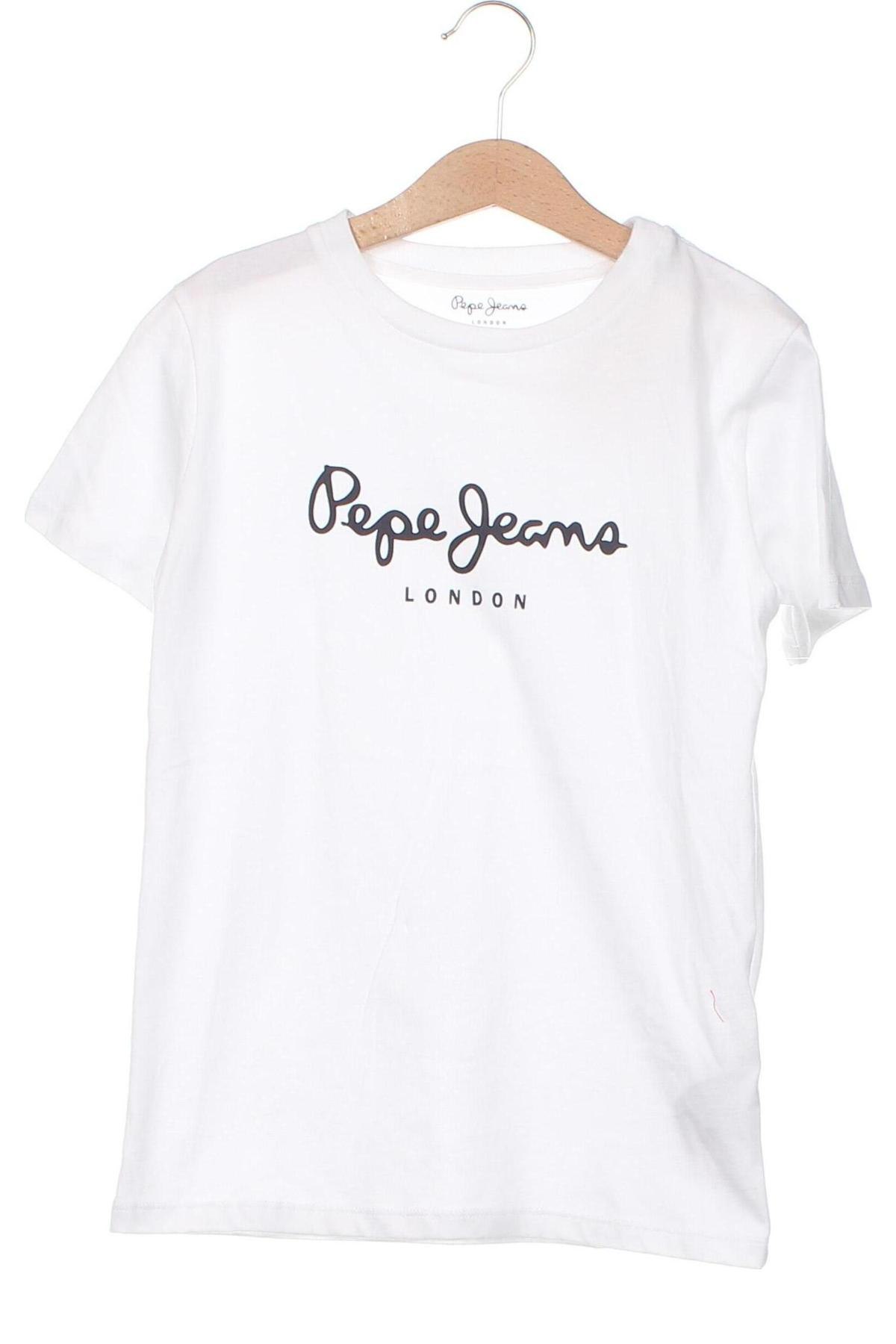 Tricou pentru copii Pepe Jeans, Mărime 7-8y/ 128-134 cm, Culoare Alb, Preț 114,08 Lei