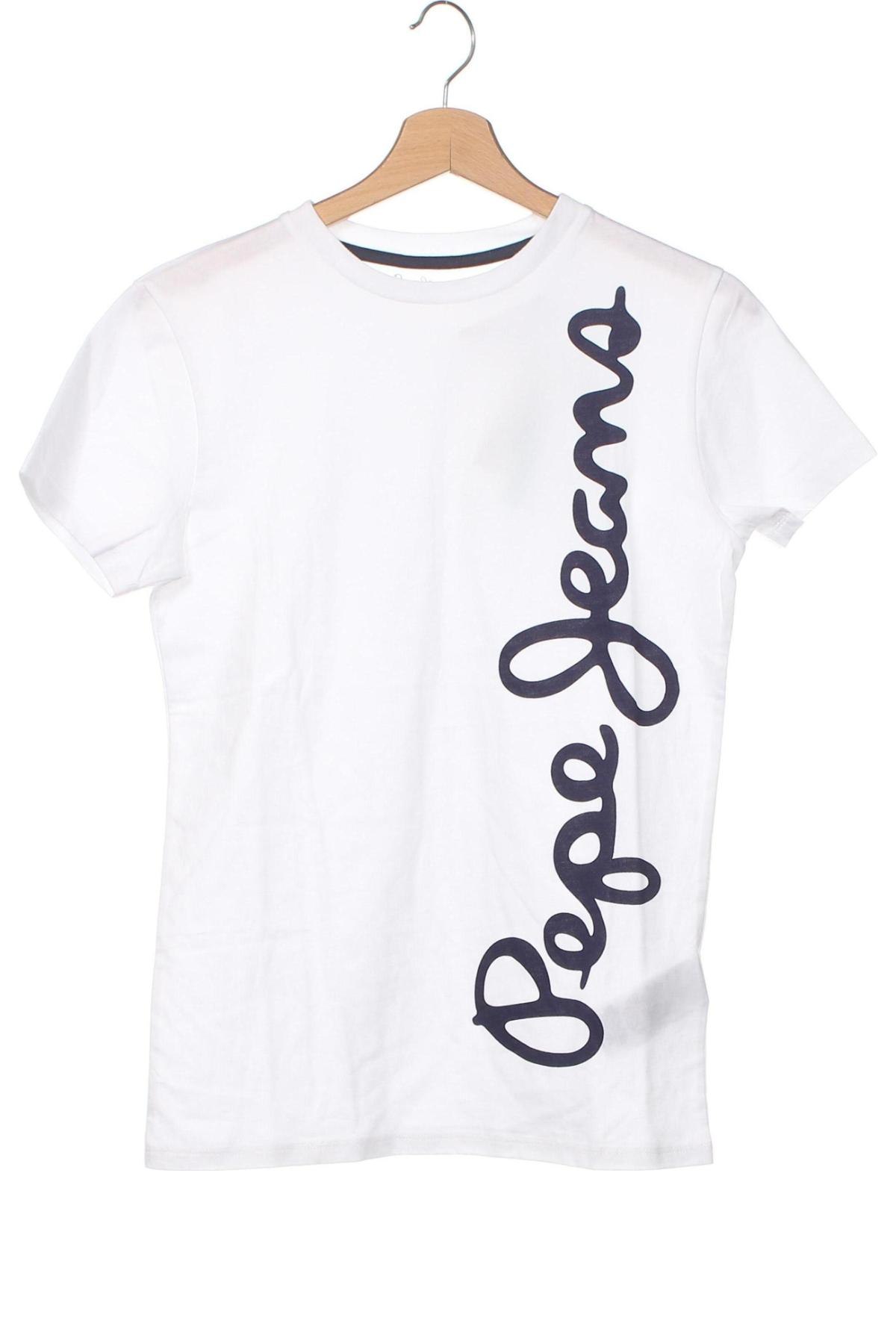 Kinder T-Shirt Pepe Jeans, Größe 13-14y/ 164-168 cm, Farbe Weiß, Preis € 26,29