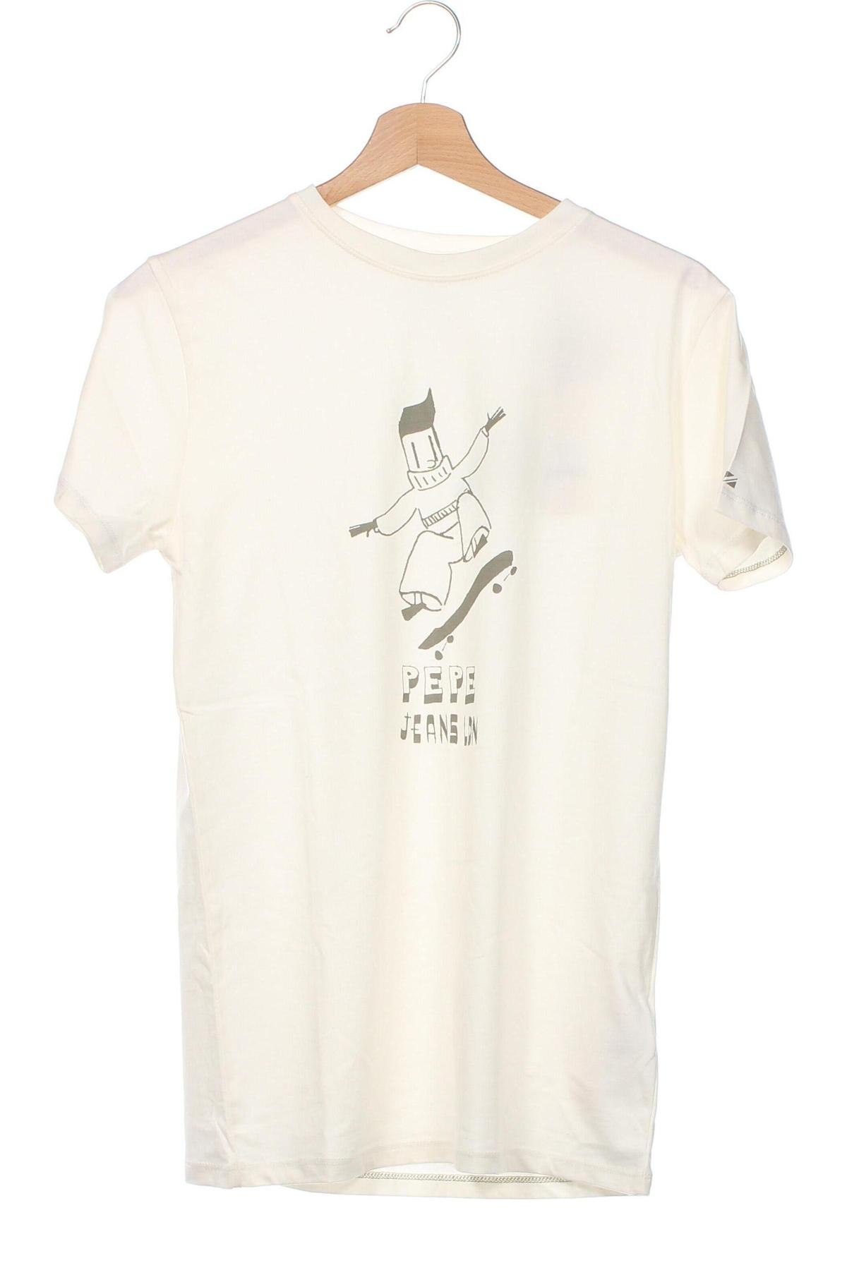 Dětské tričko  Pepe Jeans, Velikost 15-18y/ 170-176 cm, Barva Krémová, Cena  739,00 Kč