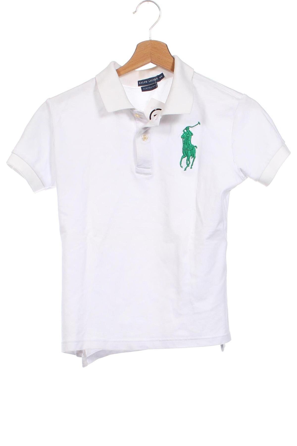 Kinder T-Shirt Ralph Lauren, Größe 8-9y/ 134-140 cm, Farbe Weiß, Preis 13,82 €