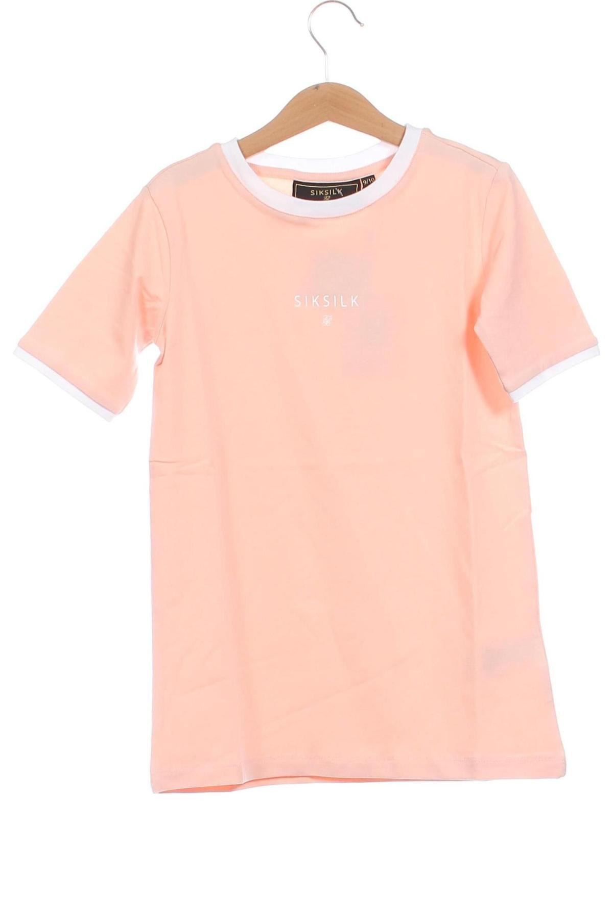 Детска тениска SikSilk, Размер 9-10y/ 140-146 см, Цвят Розов, Цена 12,40 лв.