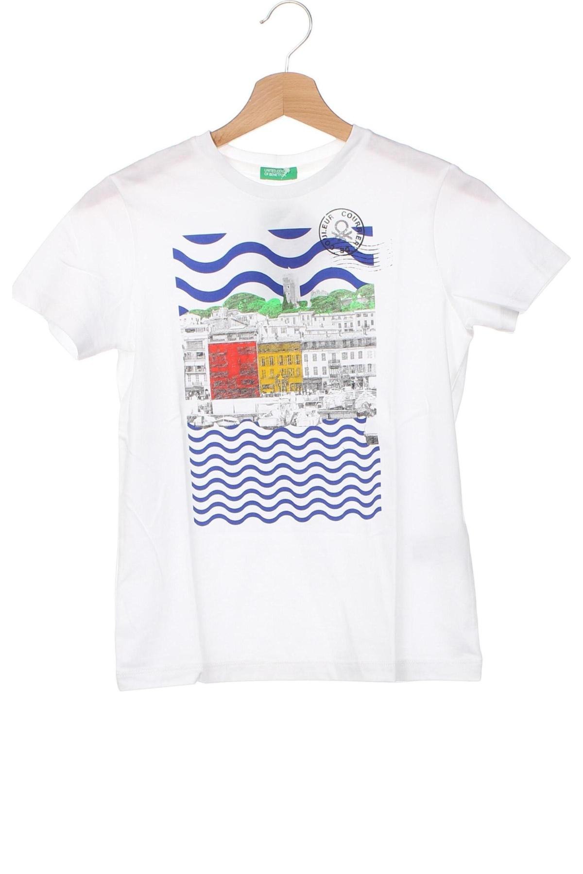 Tricou pentru copii United Colors Of Benetton, Mărime 8-9y/ 134-140 cm, Culoare Alb, Preț 86,84 Lei