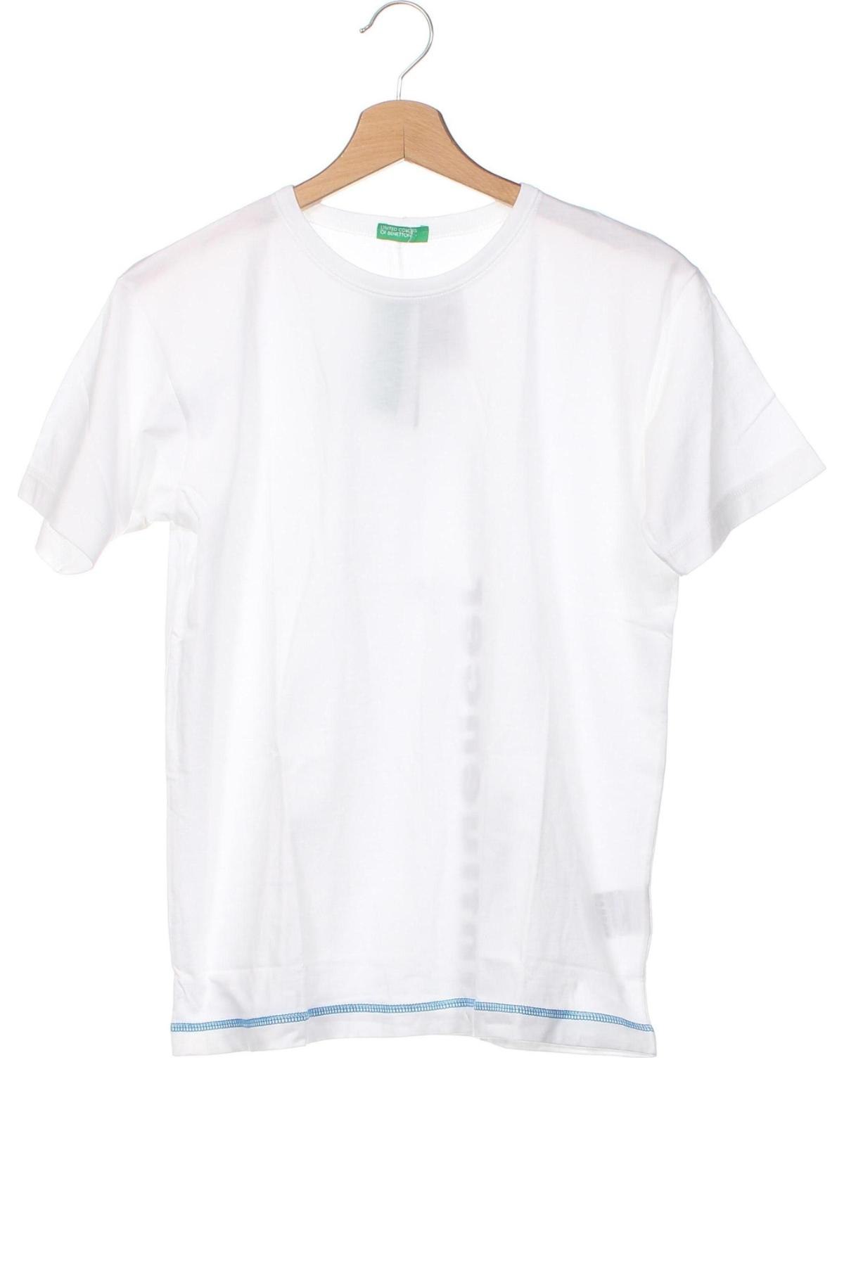 Dziecięcy T-shirt United Colors Of Benetton, Rozmiar 10-11y/ 146-152 cm, Kolor Biały, Cena 87,96 zł