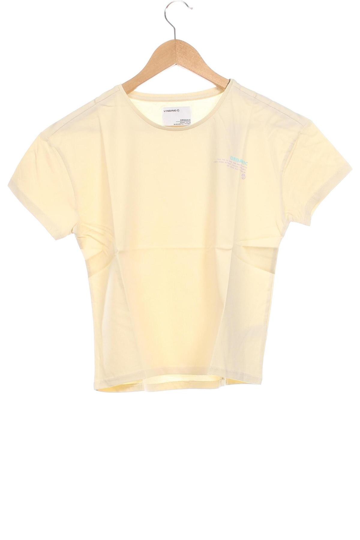 Tricou pentru copii Vingino, Mărime 13-14y/ 164-168 cm, Culoare Bej, Preț 28,55 Lei