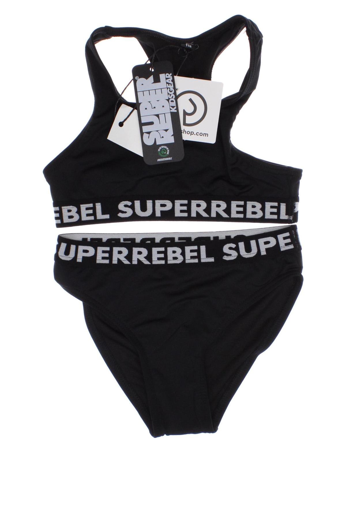 Kinderbadeanzug Super Rebel, Größe 4-5y/ 110-116 cm, Farbe Schwarz, Preis 9,74 €