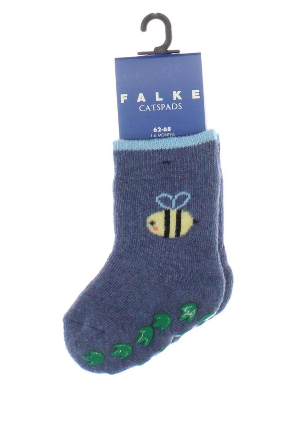 Детски чорапи Falke, Размер 3-6m/ 62-68 см, Цвят Син, Цена 22,56 лв.