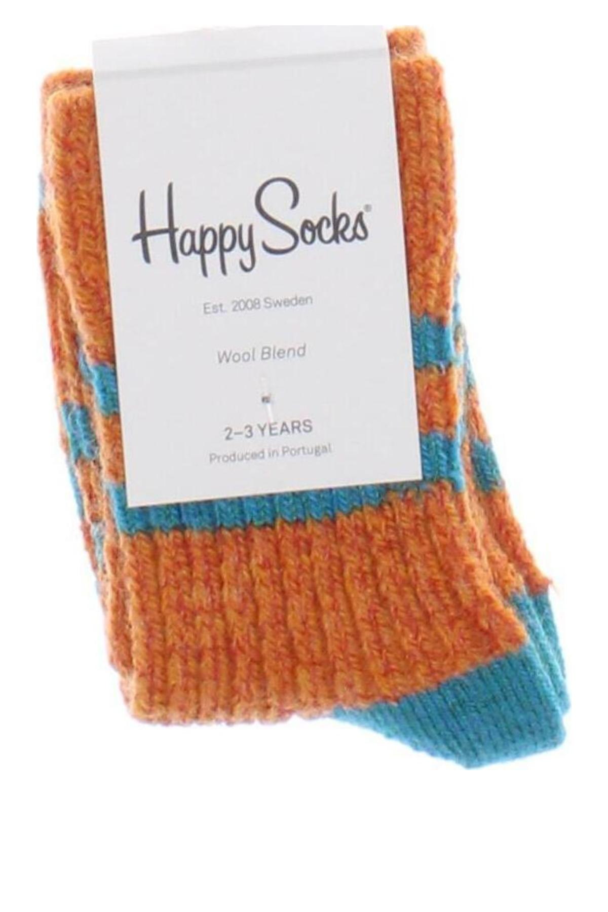 Детски чорапи Happy Socks, Размер 2-3y/ 98-104 см, Цвят Оранжев, Цена 23,49 лв.