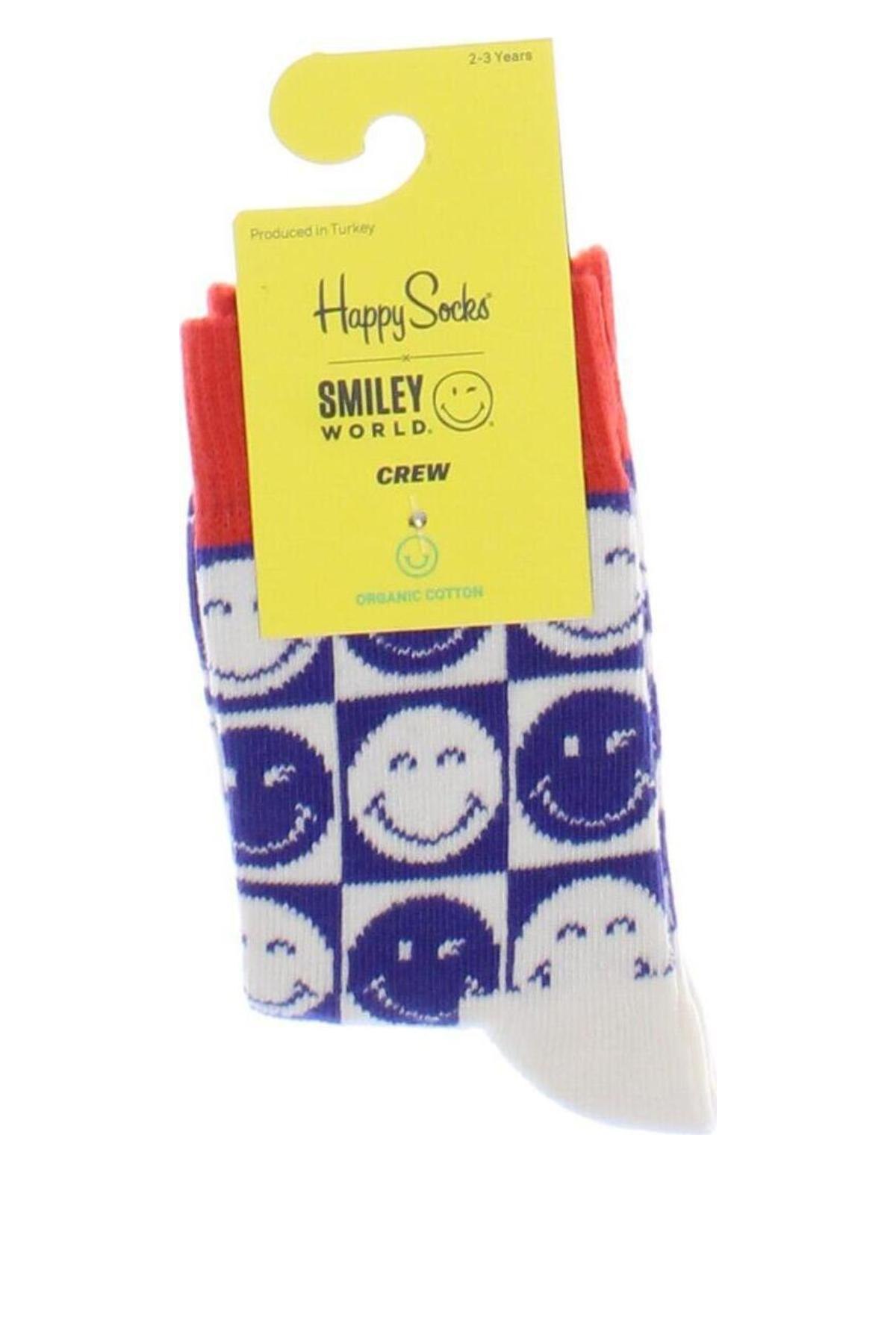 Kinder Socken Happy Socks, Größe 3-4y/ 104-110 cm, Farbe Mehrfarbig, Preis 7,33 €