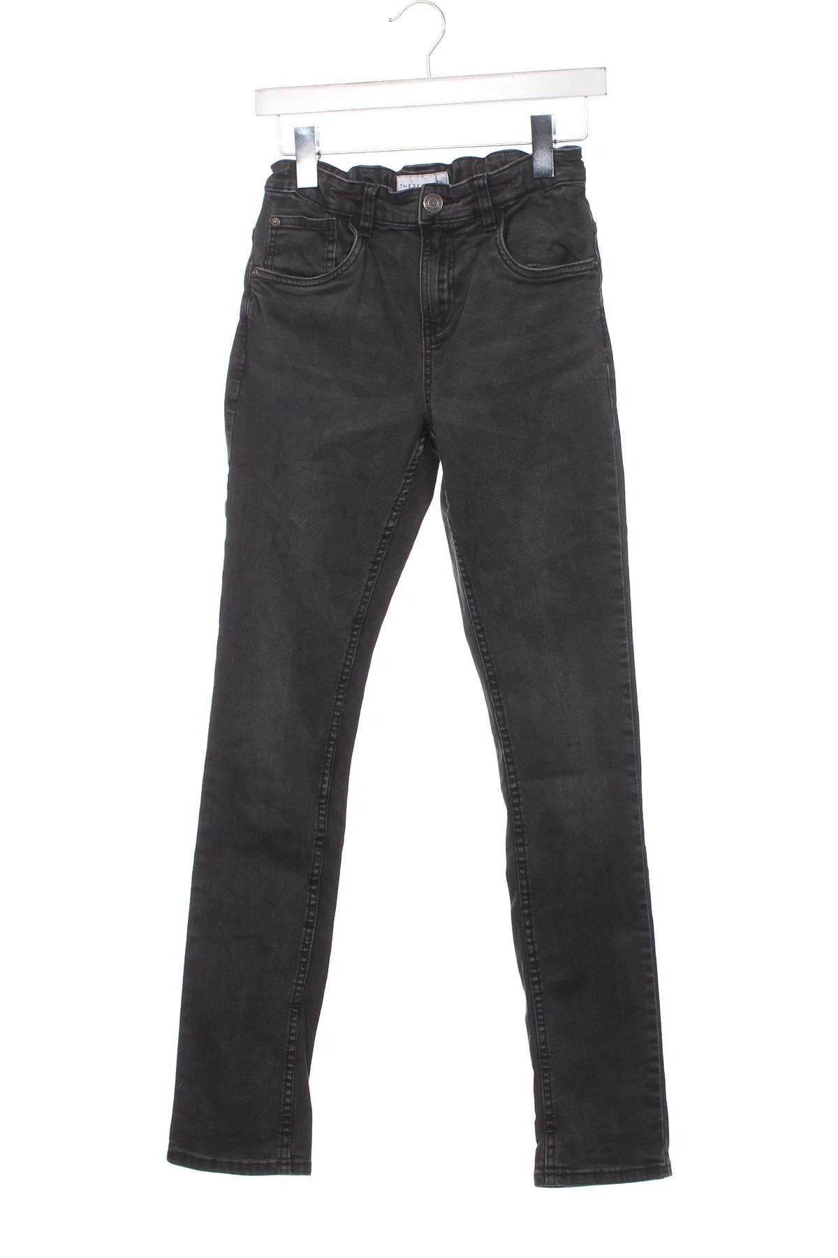 Dziecięce jeansy C&A, Rozmiar 13-14y/ 164-168 cm, Kolor Szary, Cena 31,73 zł