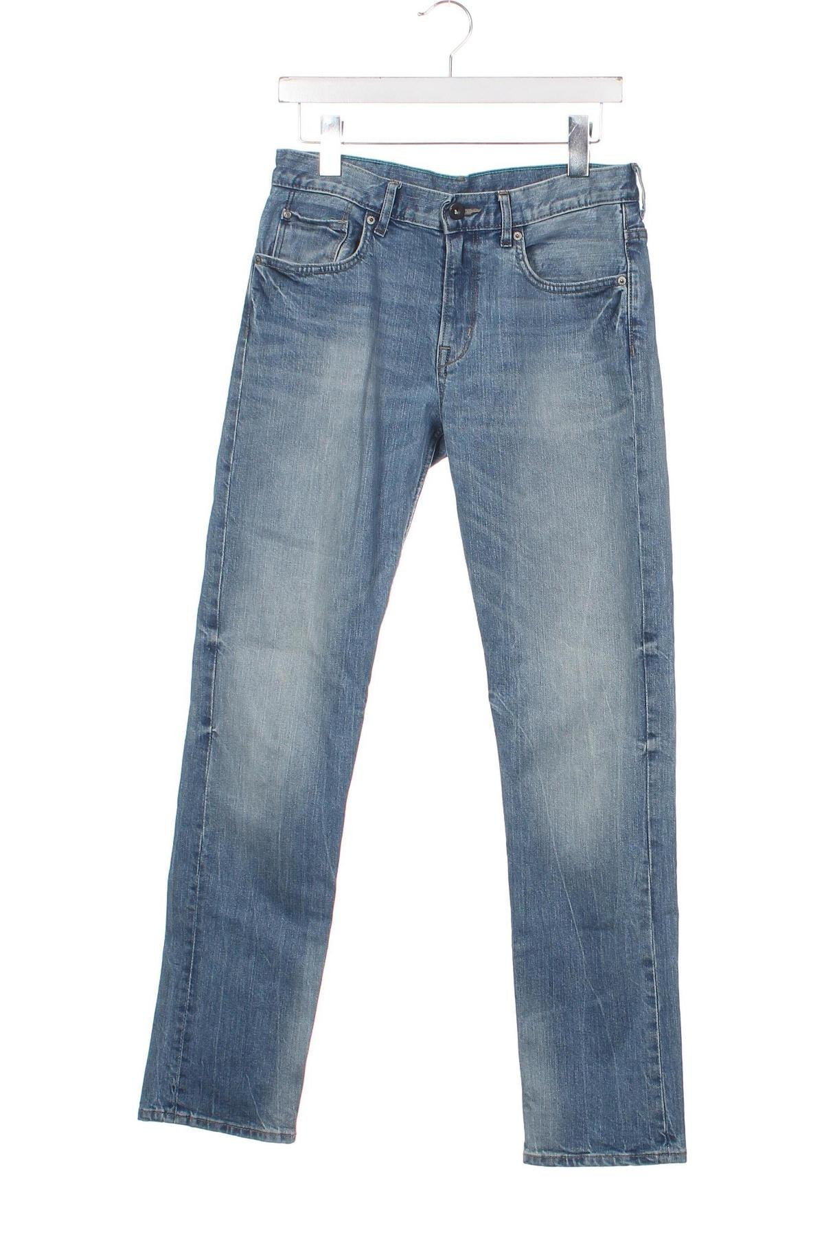 Dziecięce jeansy H&M, Rozmiar 13-14y/ 164-168 cm, Kolor Niebieski, Cena 25,90 zł