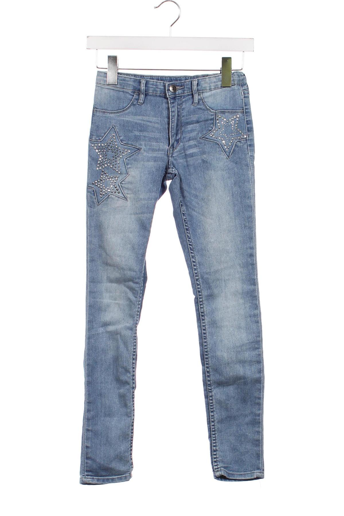 Dziecięce jeansy H&M, Rozmiar 10-11y/ 146-152 cm, Kolor Niebieski, Cena 36,78 zł