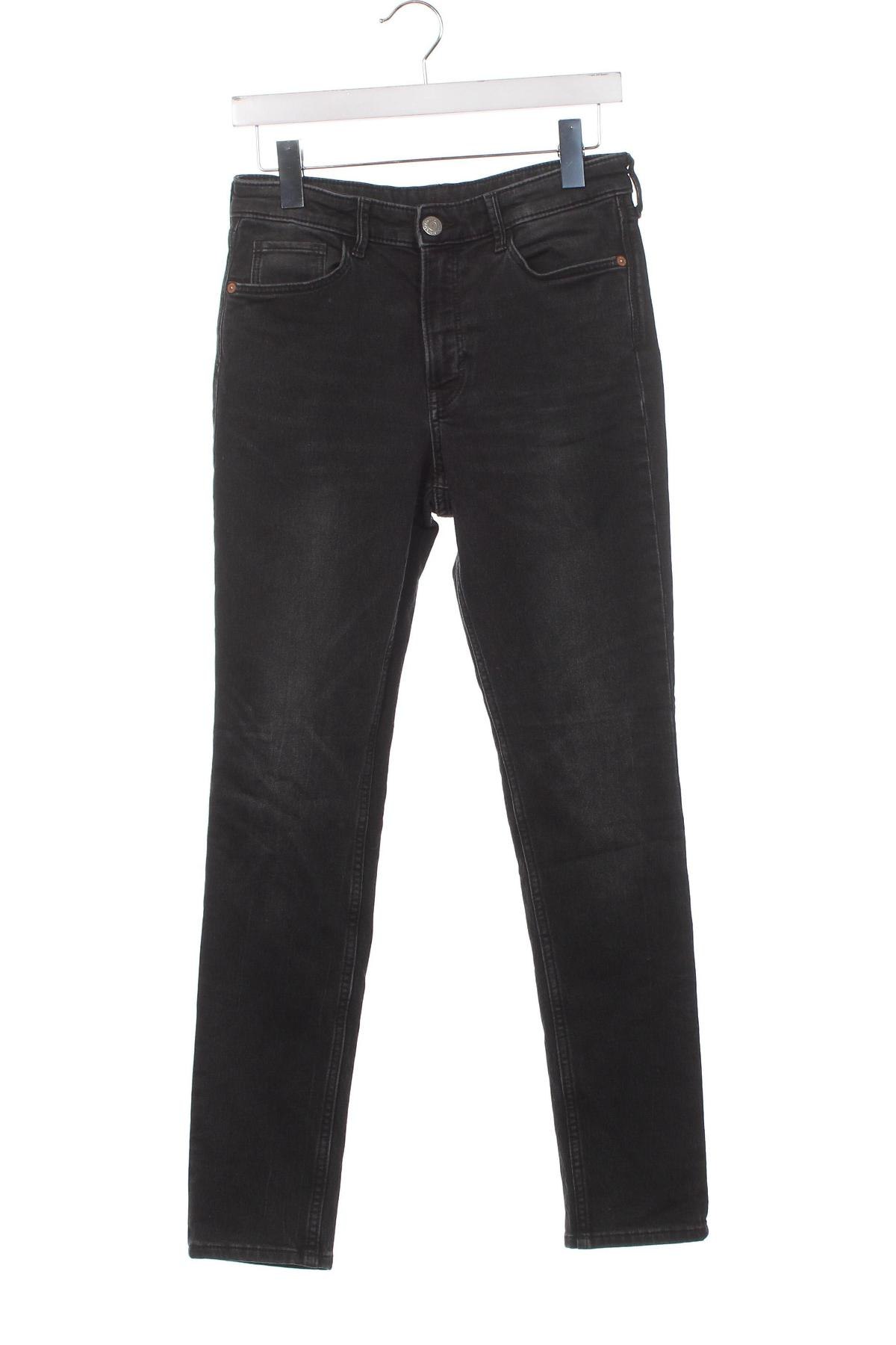 Dziecięce jeansy H&M, Rozmiar 13-14y/ 164-168 cm, Kolor Szary, Cena 30,71 zł