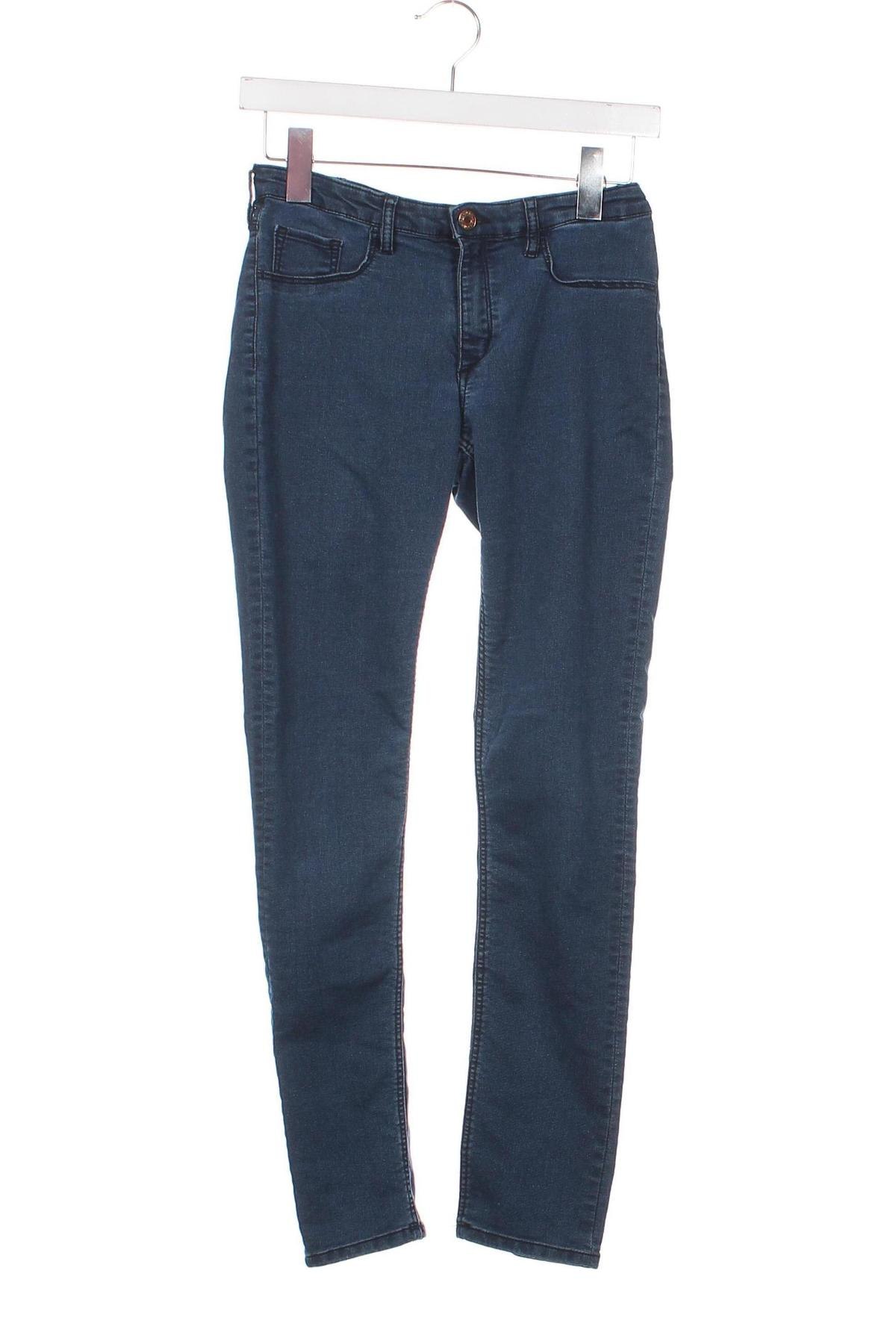 Dziecięce jeansy H&M, Rozmiar 13-14y/ 164-168 cm, Kolor Niebieski, Cena 38,83 zł