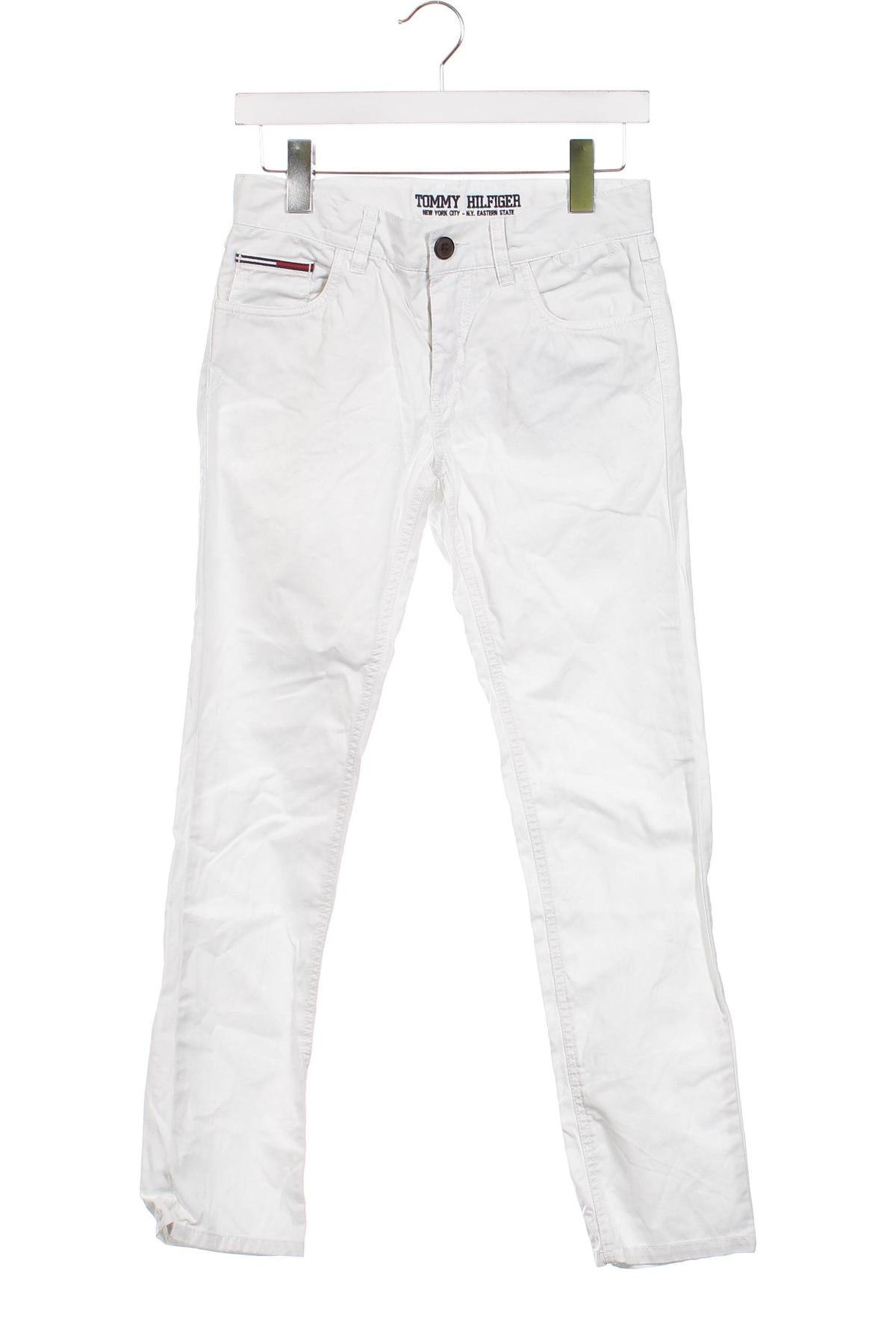 Dziecięce jeansy Tommy Hilfiger, Rozmiar 11-12y/ 152-158 cm, Kolor Biały, Cena 66,94 zł