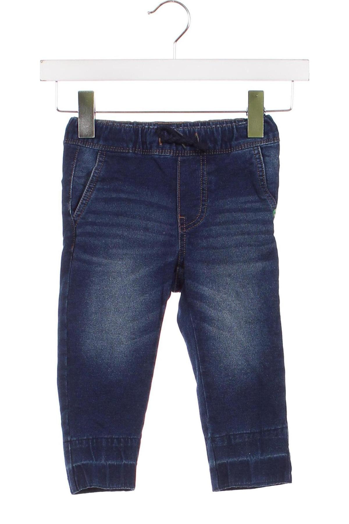 Dziecięce jeansy United Colors Of Benetton, Rozmiar 18-24m/ 86-98 cm, Kolor Niebieski, Cena 34,38 zł