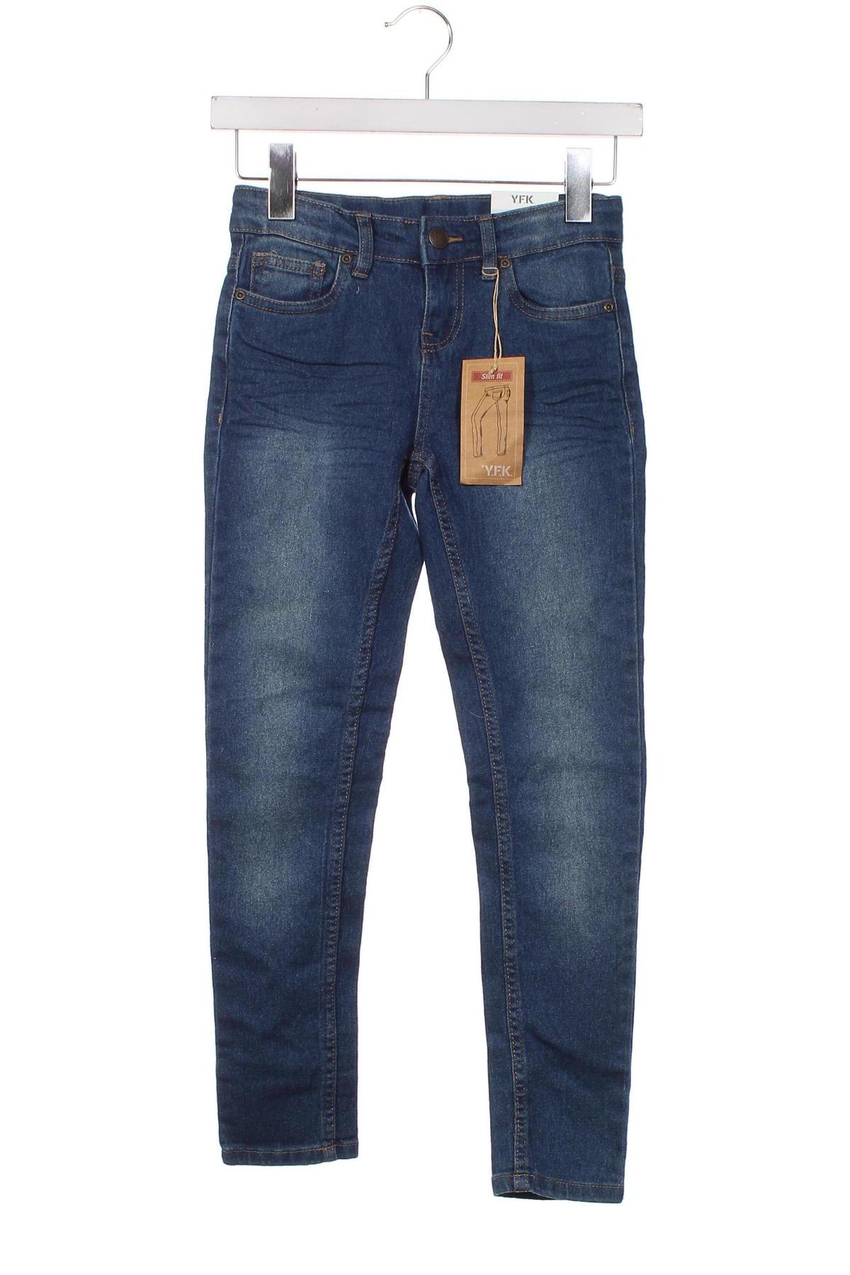 Dziecięce jeansy Y.F.K., Rozmiar 9-10y/ 140-146 cm, Kolor Niebieski, Cena 65,65 zł
