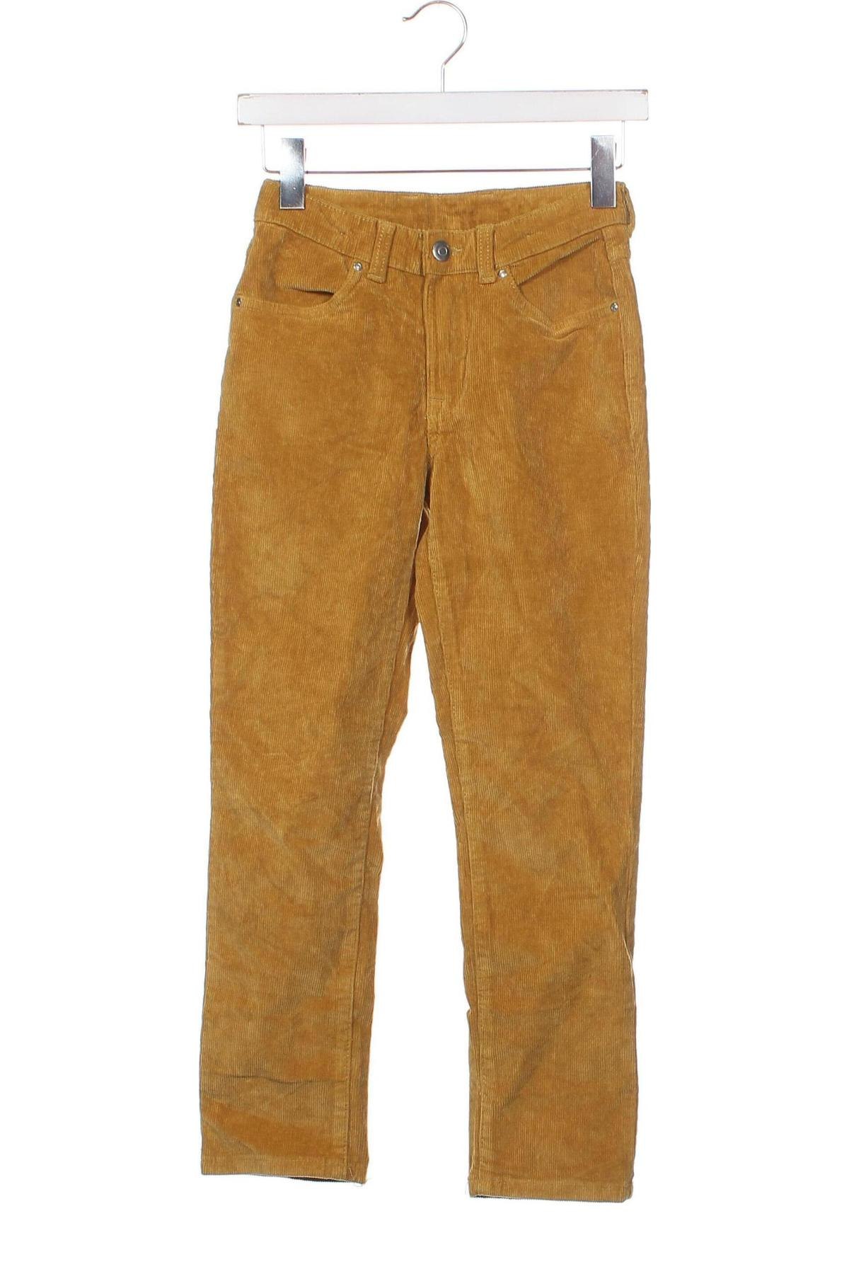 Pantaloni de catifea reiată, pentru copii, Mărime 8-9y/ 134-140 cm, Culoare Galben, Preț 37,99 Lei