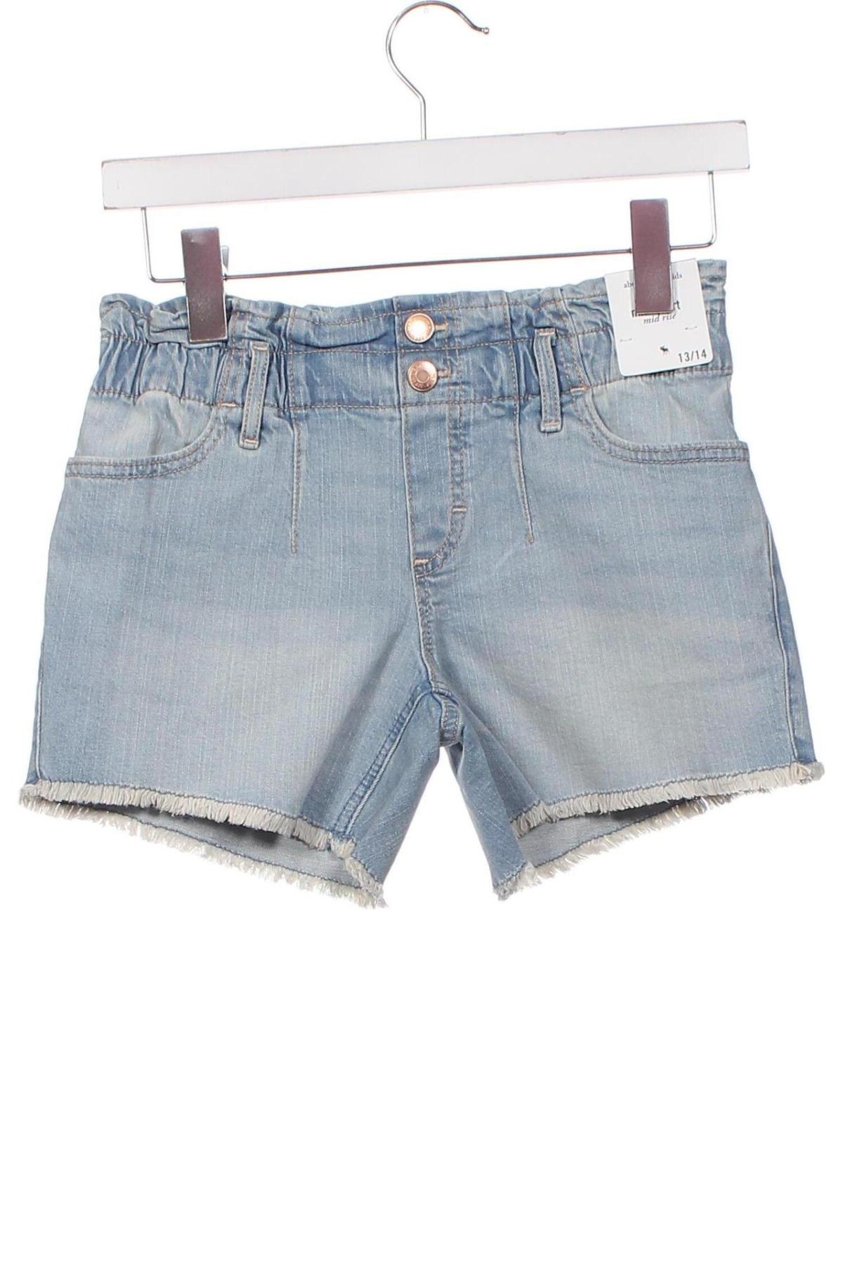 Pantaloni scurți pentru copii Abercrombie Kids, Mărime 13-14y/ 164-168 cm, Culoare Albastru, Preț 96,63 Lei