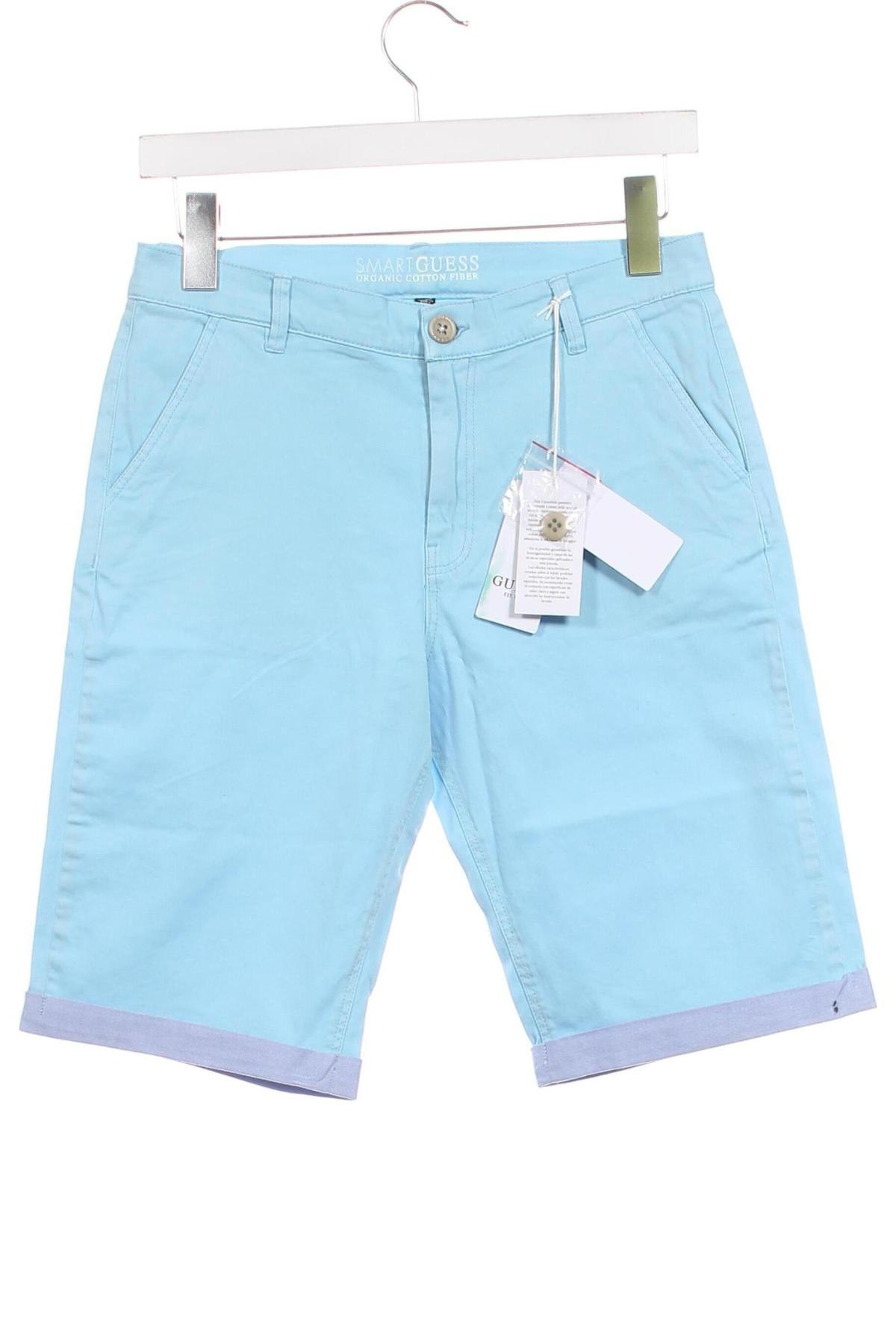 Παιδικό κοντό παντελόνι Guess, Μέγεθος 15-18y/ 170-176 εκ., Χρώμα Μπλέ, Τιμή 18,51 €