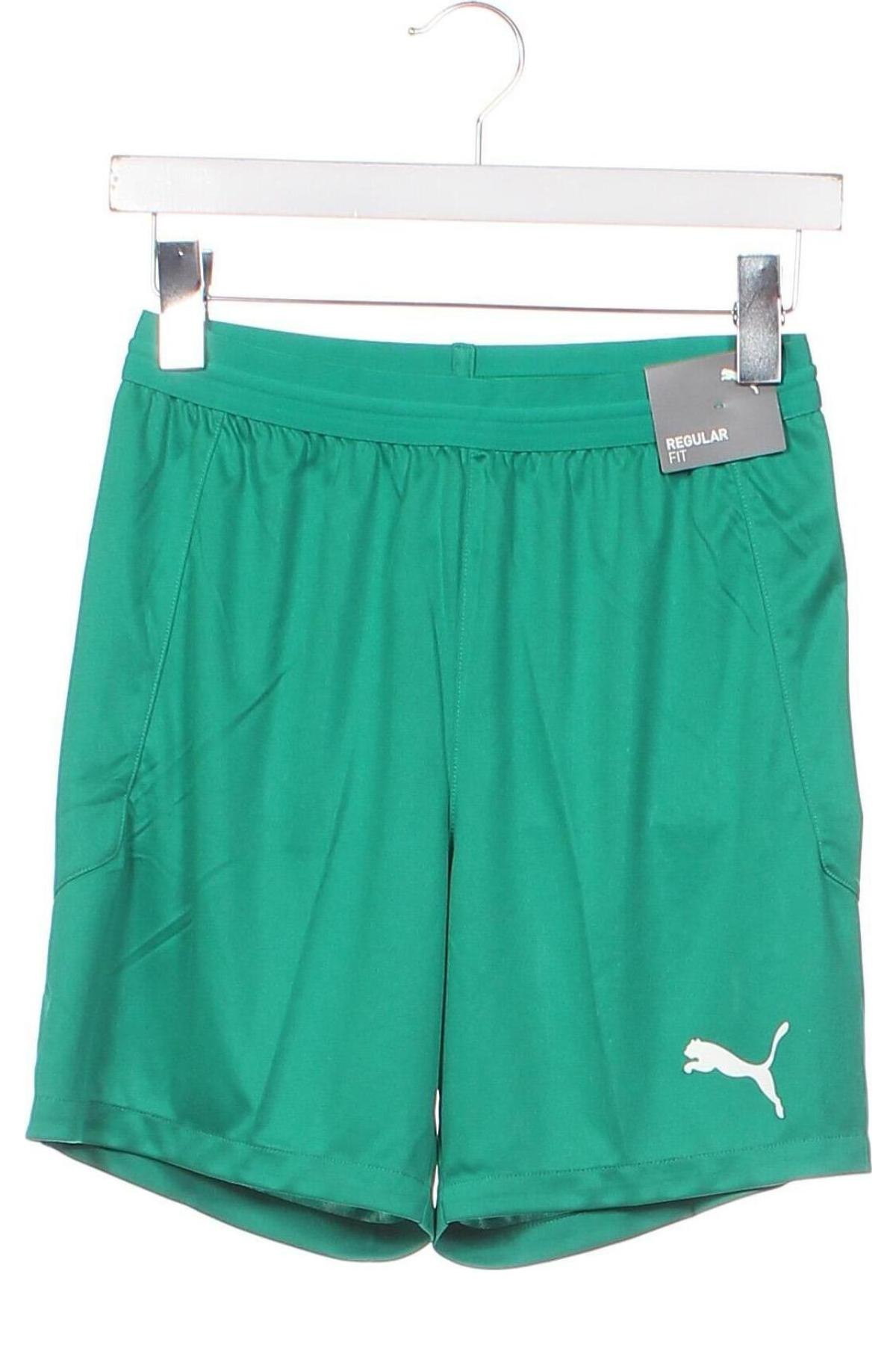 Παιδικό κοντό παντελόνι PUMA, Μέγεθος 13-14y/ 164-168 εκ., Χρώμα Πράσινο, Τιμή 18,14 €