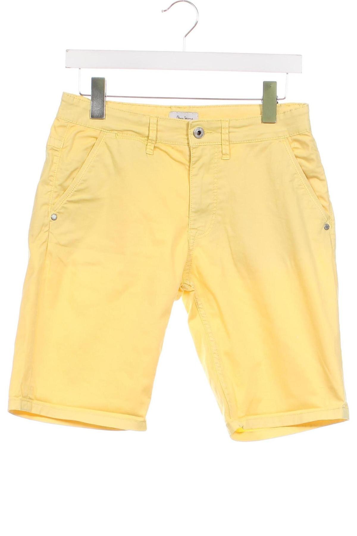 Детски къс панталон Pepe Jeans, Размер 13-14y/ 164-168 см, Цвят Жълт, Цена 16,20 лв.