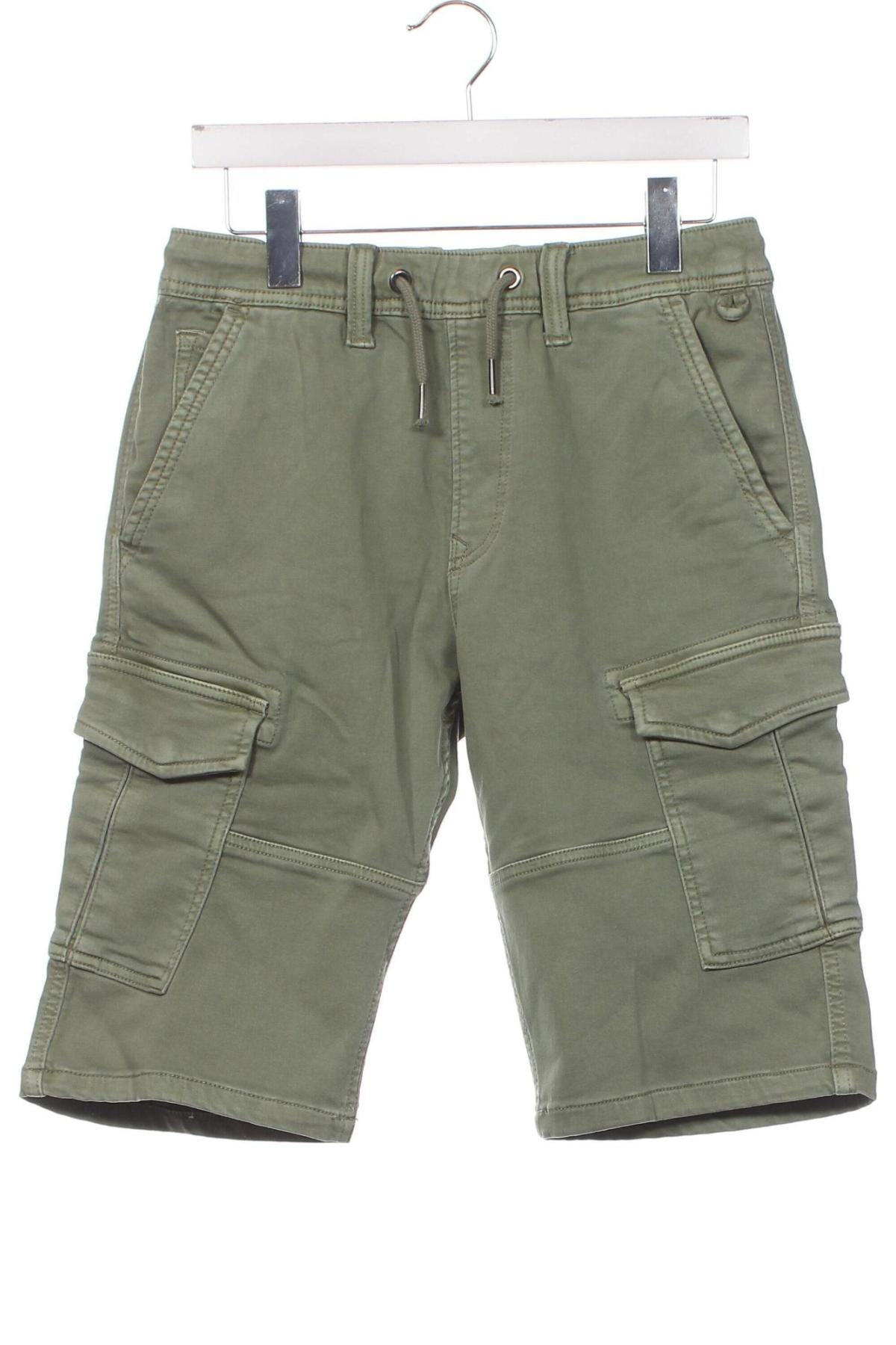 Детски къс панталон Pepe Jeans, Размер 15-18y/ 170-176 см, Цвят Зелен, Цена 38,76 лв.
