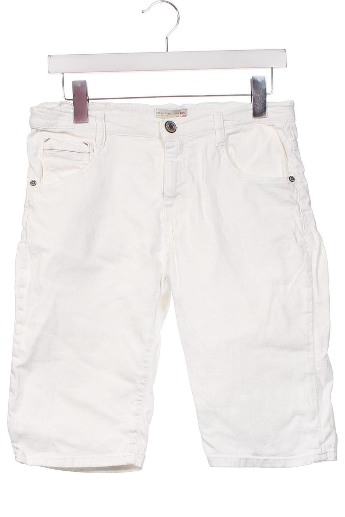Kinder Shorts Zara, Größe 13-14y/ 164-168 cm, Farbe Weiß, Preis 6,14 €