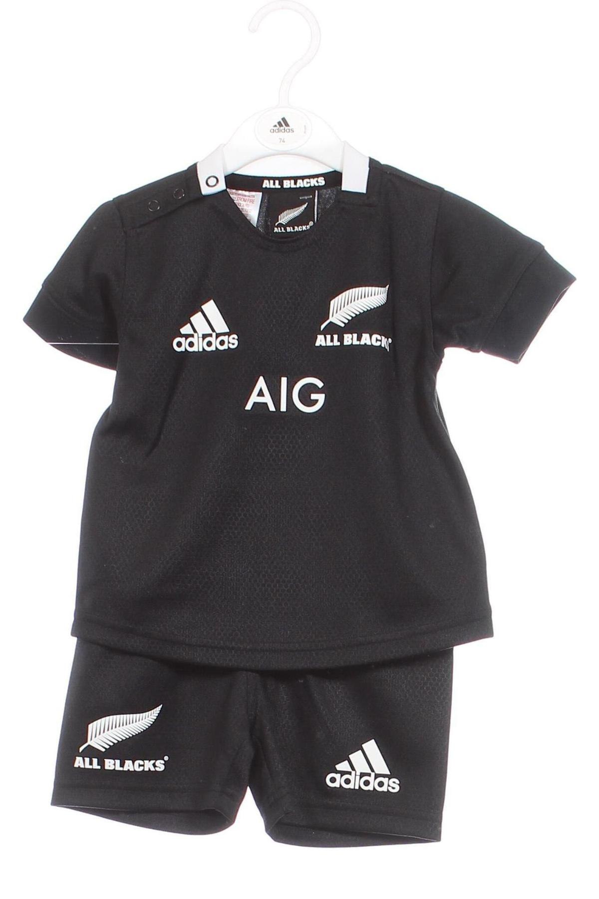 Детски комплект Adidas, Размер 6-9m/ 68-74 см, Цвят Черен, Цена 73,26 лв.
