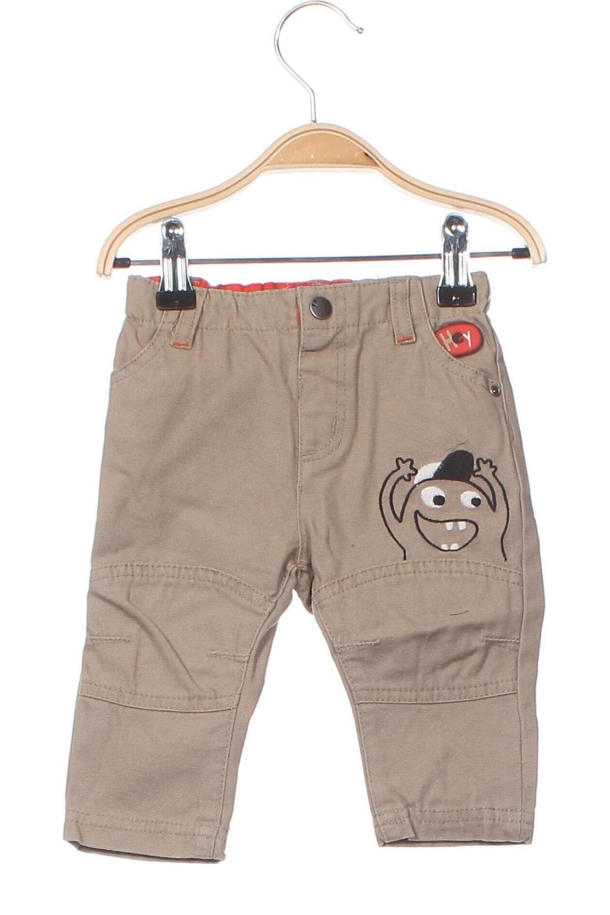 Pantaloni pentru copii Du Pareil Au Meme, Mărime 3-6m/ 62-68 cm, Culoare Bej, Preț 30,39 Lei