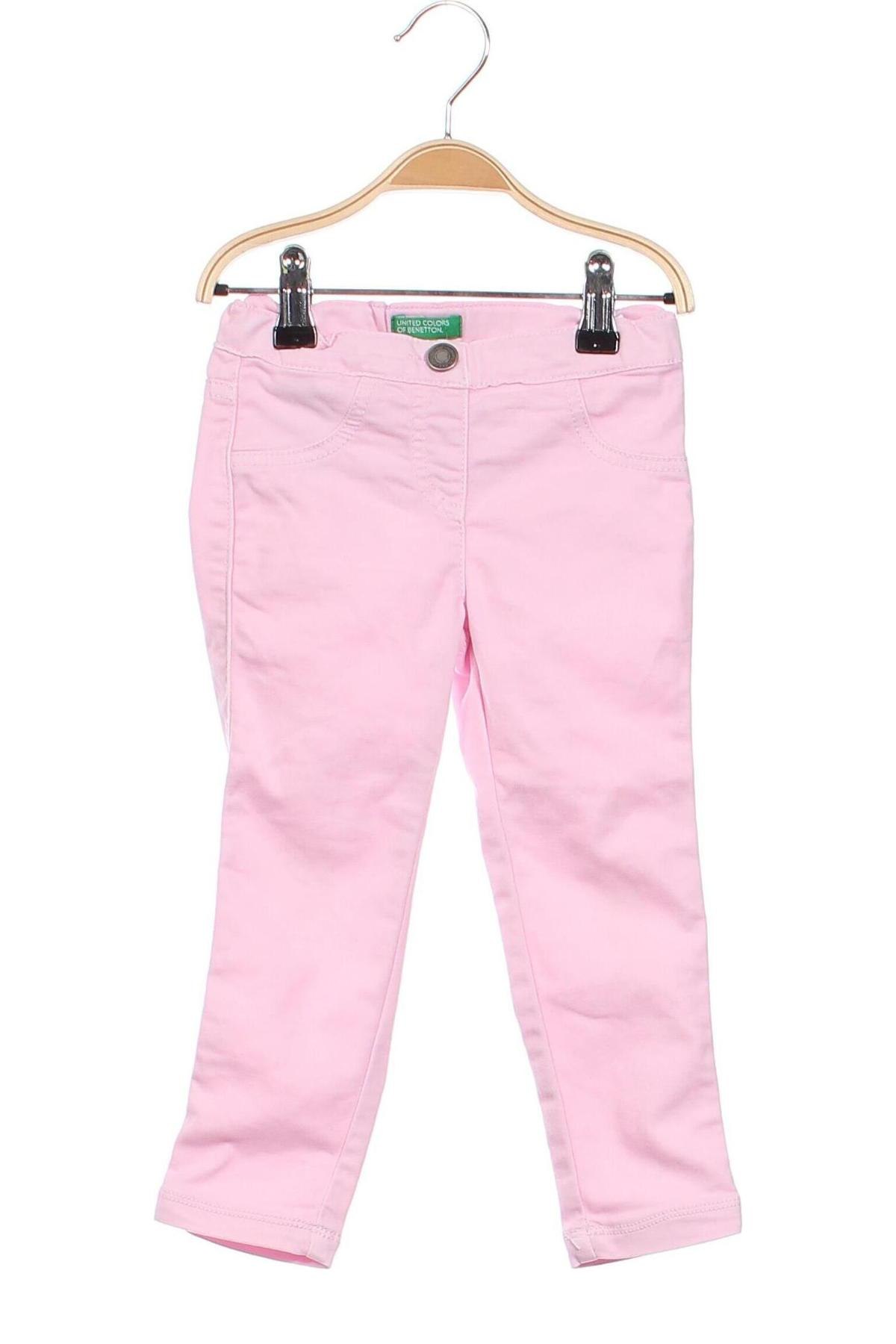 Detské nohavice  United Colors Of Benetton, Veľkosť 18-24m/ 86-98 cm, Farba Ružová, Cena  7,83 €