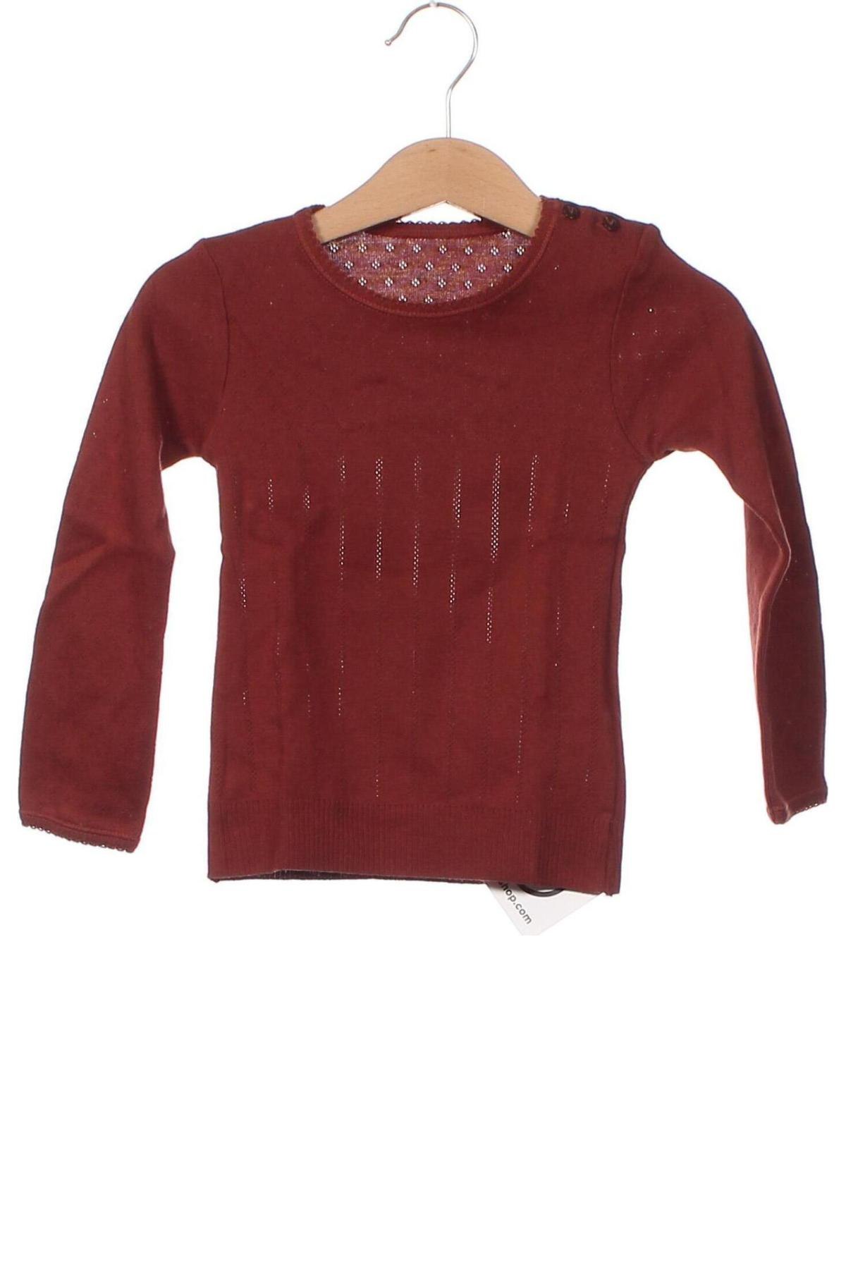 Детски пуловер Noa Noa, Размер 12-18m/ 80-86 см, Цвят Кафяв, Цена 13,60 лв.