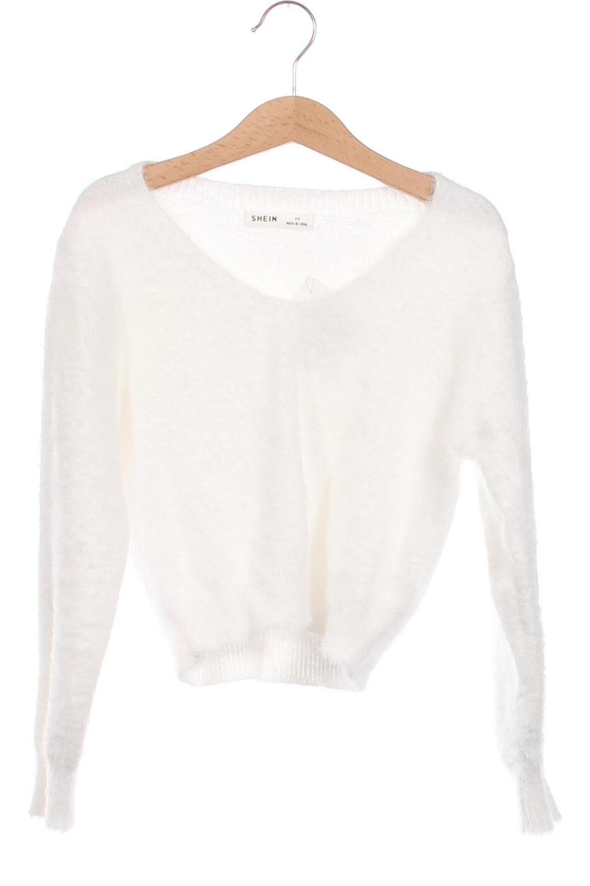 Παιδικό πουλόβερ SHEIN, Μέγεθος 12-13y/ 158-164 εκ., Χρώμα Λευκό, Τιμή 8,62 €